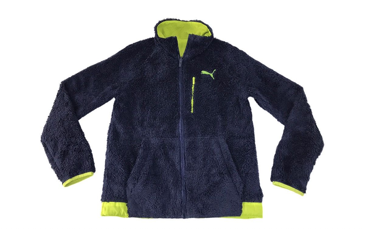 Puma × Vintage Vintage Puma Fleece Jacket Zipper Style Size US S / EU 44-46 / 1 - 1 Thumbnail