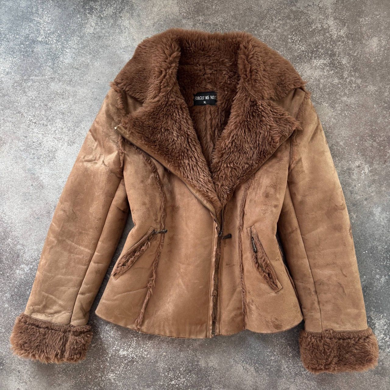 Hysteric Glamour Amazing Vintage Y2K Glamour Faux Fur Sheepskin Coat Jacket Size XL / US 12-14 / IT 48-50 - 1 Thumbnail