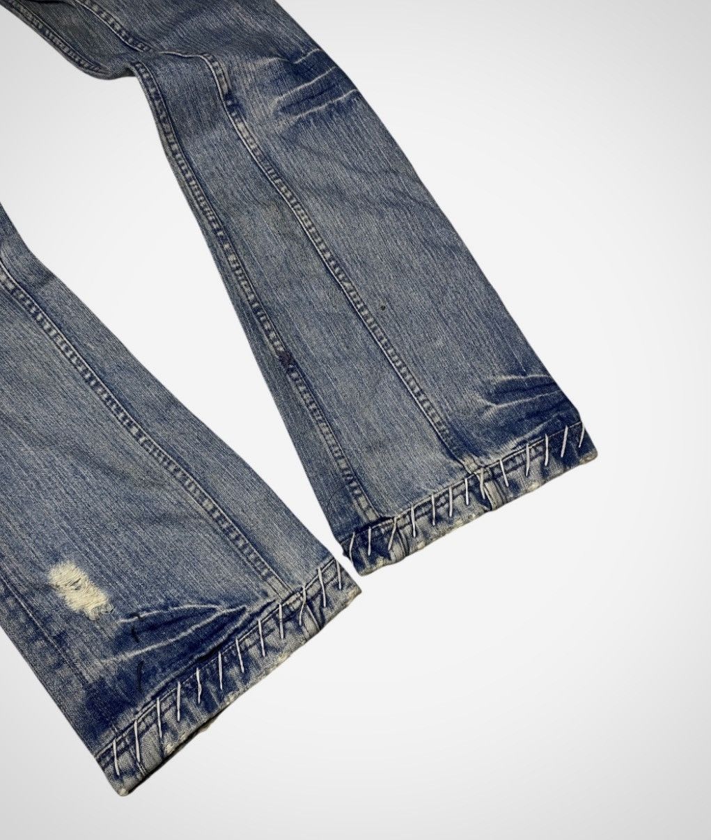 If Six Was Nine Antik Boro Japanese Tribal Flared Jeans Size US 29 - 7 Thumbnail