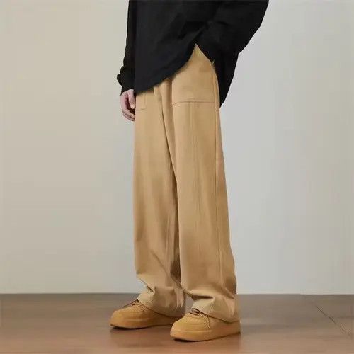 Japanese Brand × Vintage Beige Baggy Straight Leg Stacked Pants Size US 30 / EU 46 - 3 Thumbnail