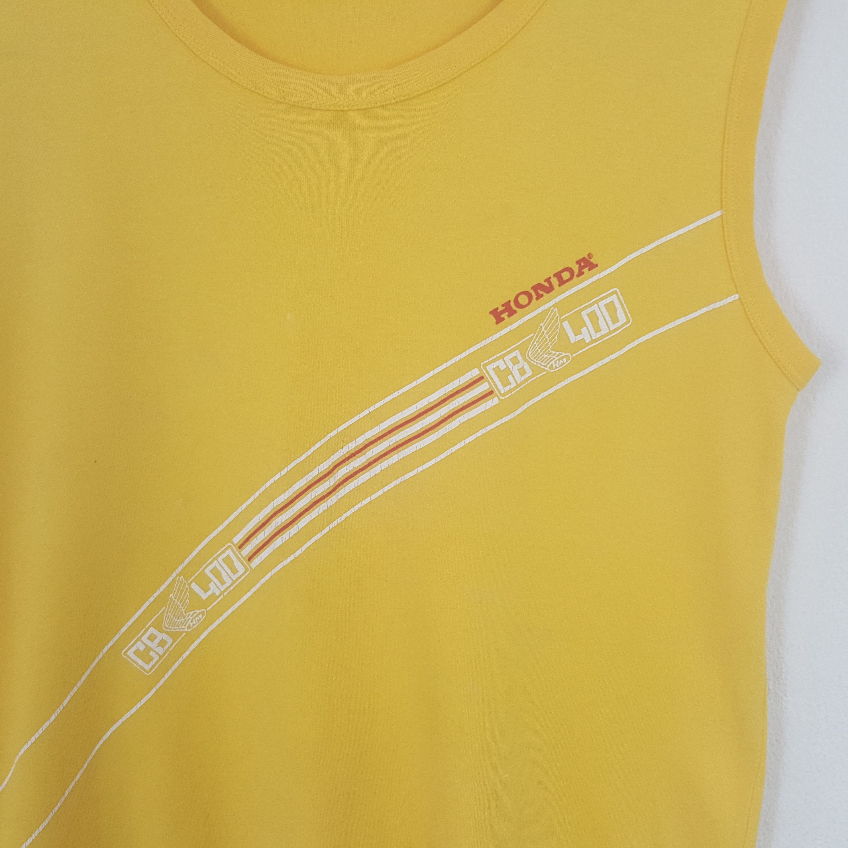 Honda × Vintage Vintage Honda Racing CB400 Motorsports Sleeveless T-shirt Size US S / EU 44-46 / 1 - 2 Thumbnail