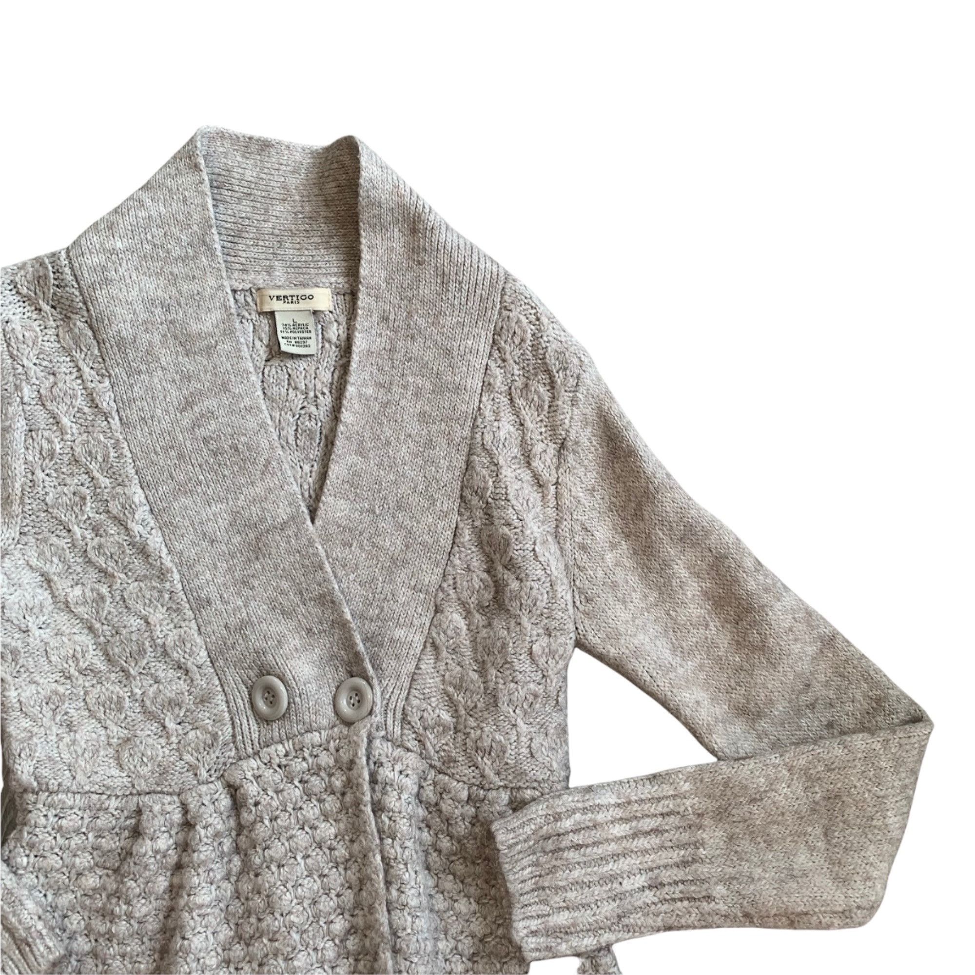 Other Vertigo Paris Alpaca Knit Babydoll Y2K Boho Textured Sweater Size L / US 10 / IT 46 - 3 Thumbnail