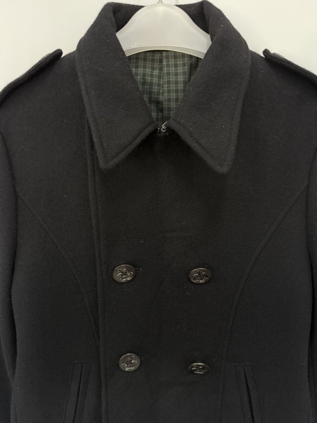 Japanese Brand 🔥 PPFM NAPOLEON WOOL JACKET DOUBLE BREASTED Size US XS / EU 42 / 0 - 6 Thumbnail