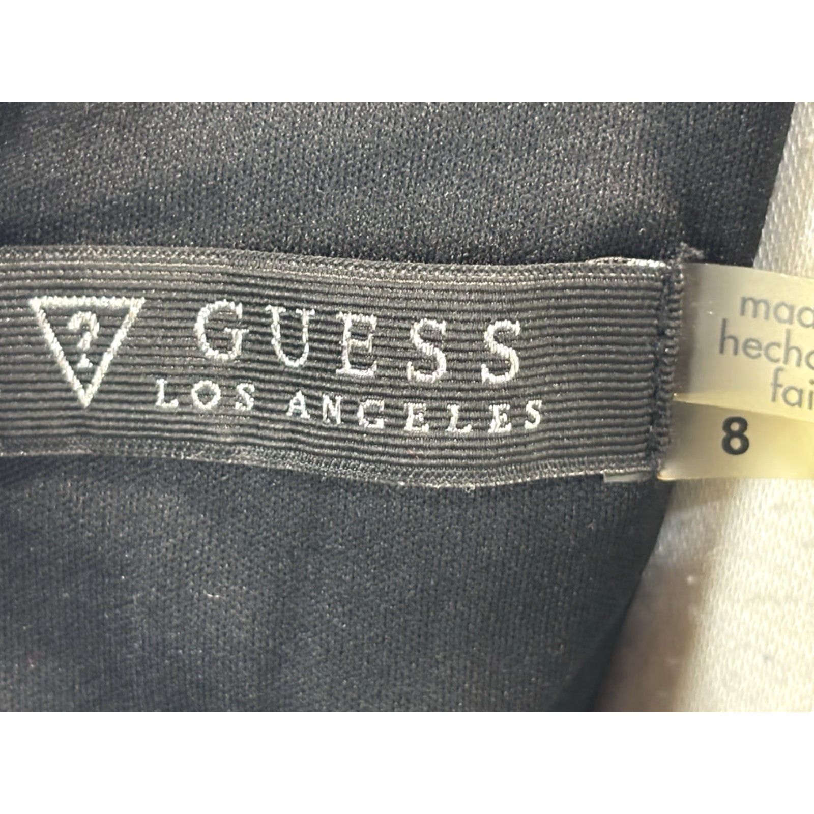 Guess GUESS Flocked Velvet Mini Dress 8 Blue Black Whimsigoth Y2K Long Sleeve Womens Size M / US 6-8 / IT 42-44 - 7 Thumbnail