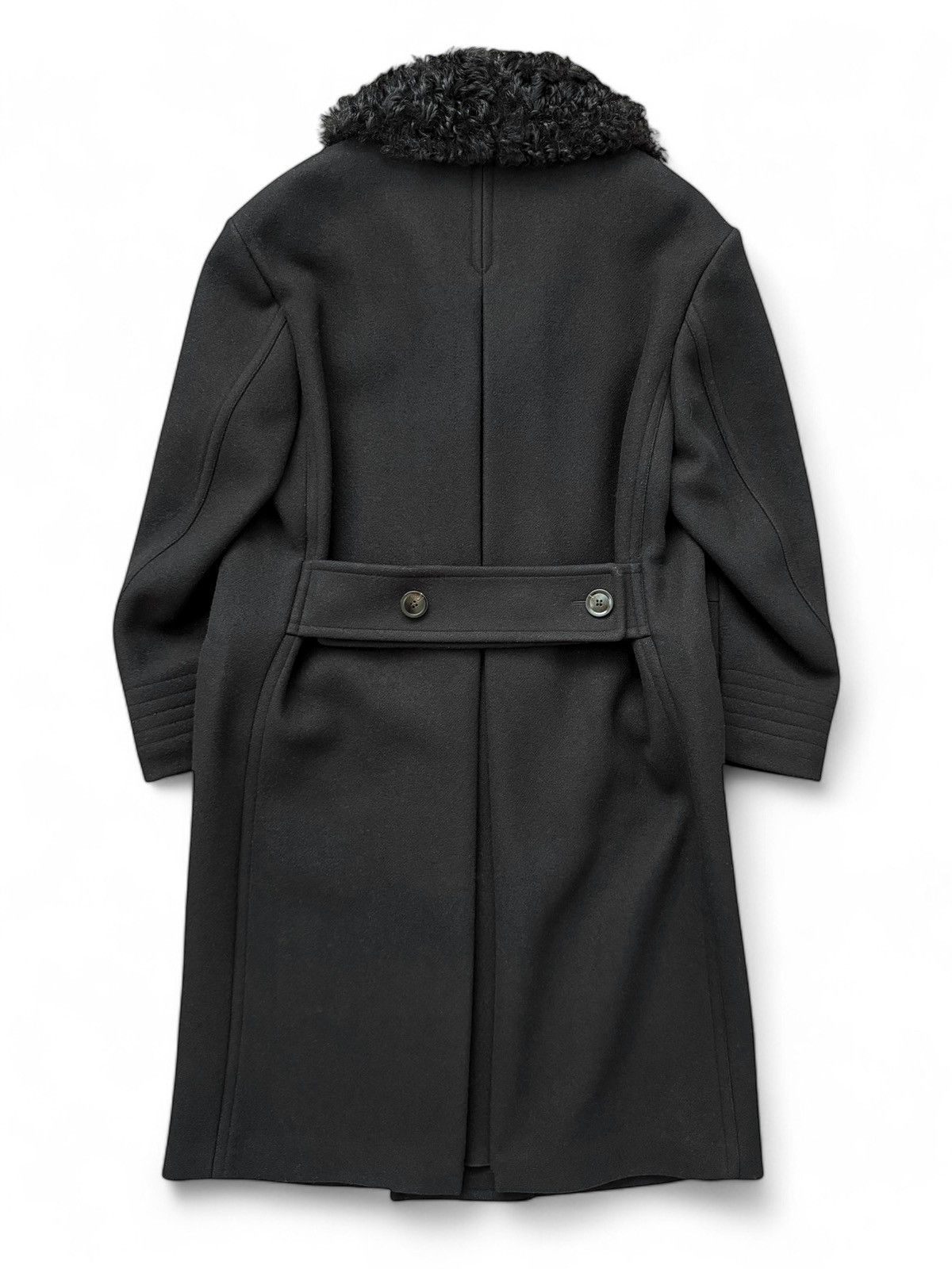 Tom Ford $6,000 Shearling Collar Wool Overcoat Size US S / EU 44-46 / 1 - 3 Thumbnail