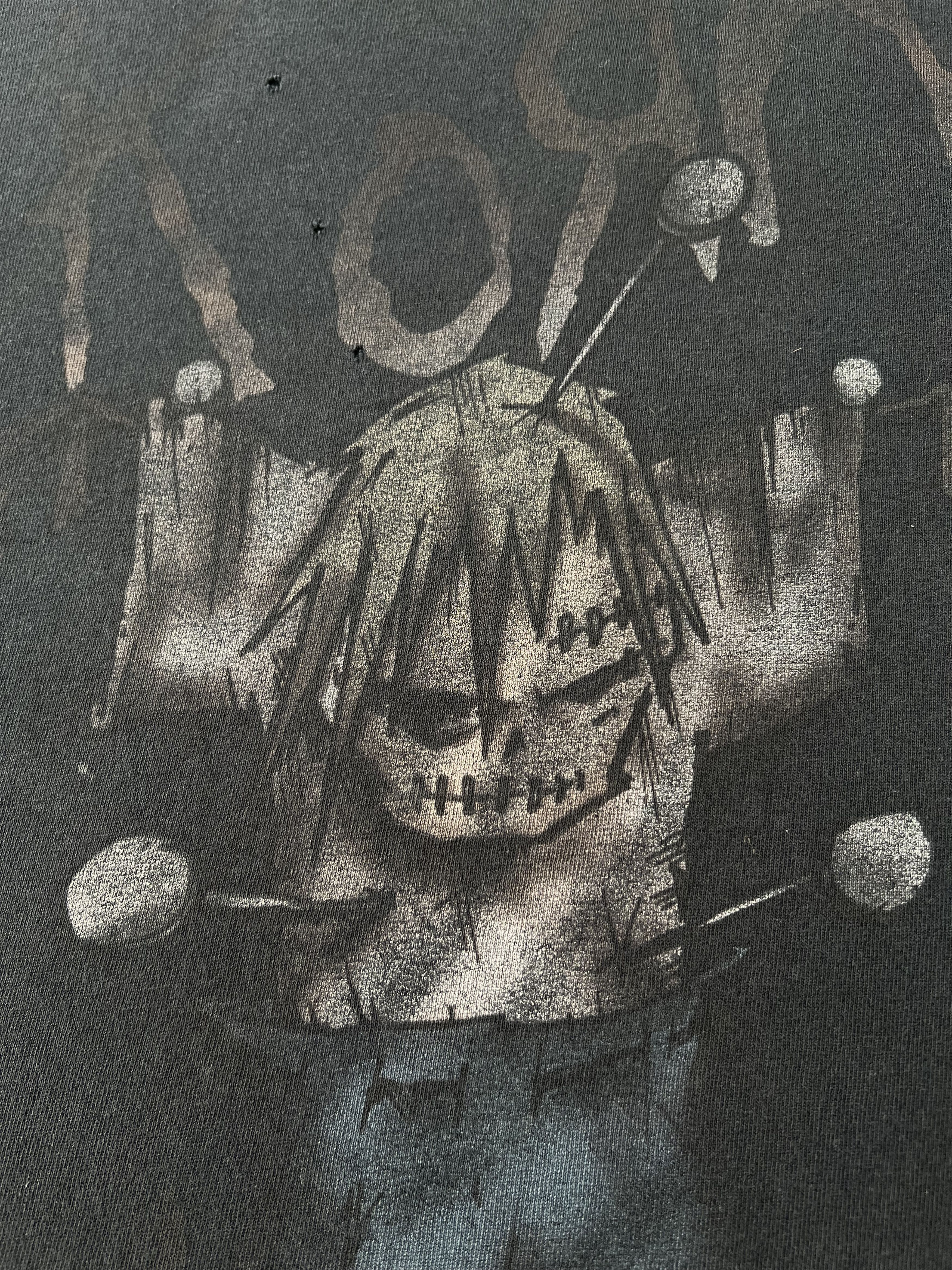 Band Tees Vintage 2000s Korn Rock Band Thrashed Faded Black T-shirt Size US XL / EU 56 / 4 - 4 Thumbnail