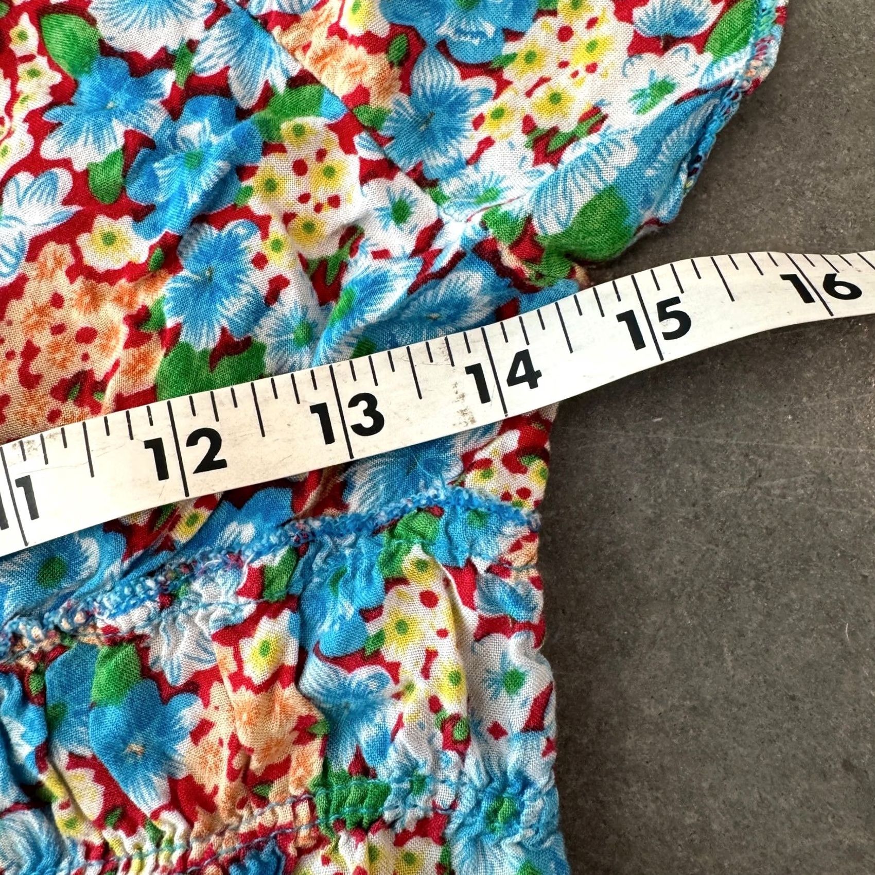 Vintage VINTAGE Y2K Floral Spring Summer Coquette Tie Blouse Tropical S Blue Womens Blouse Girls? Size S / US 4 / IT 40 - 4 Thumbnail