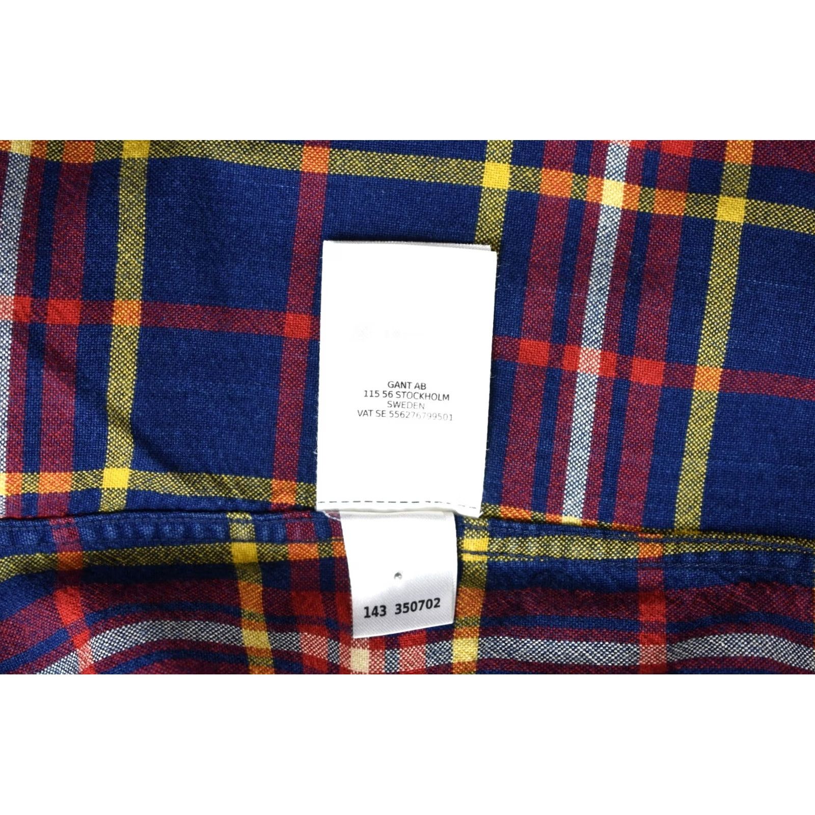Gant GANT Shirt Men M Millerton Rough Oxford Fitted Checked Multicoloured Button-Up Size US M / EU 48-50 / 2 - 8 Thumbnail