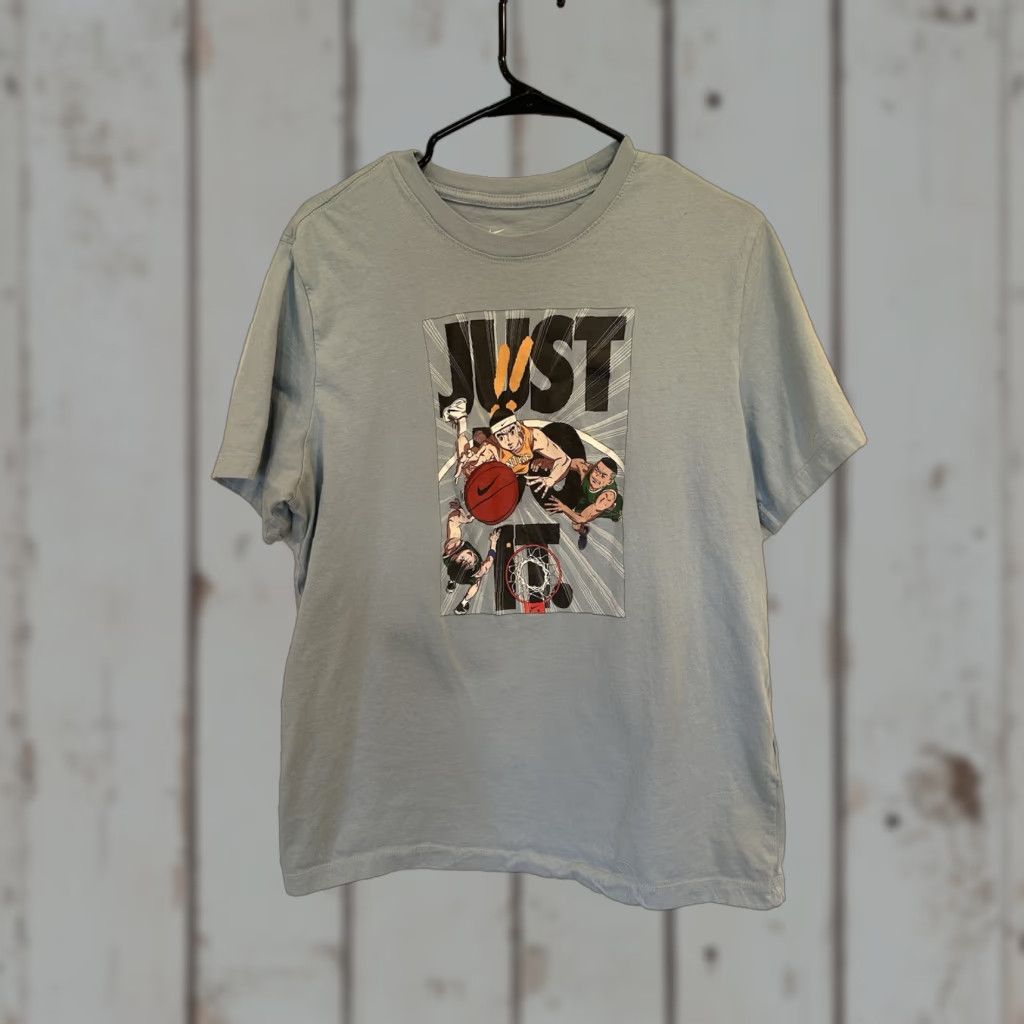 Nike Nike Tee Manga Basketball Blue T-Shirt Art Of The Game Japanese Anime Mens Large LS Short Sleeve L Size US L / EU 52-54 / 3 - 1 Thumbnail