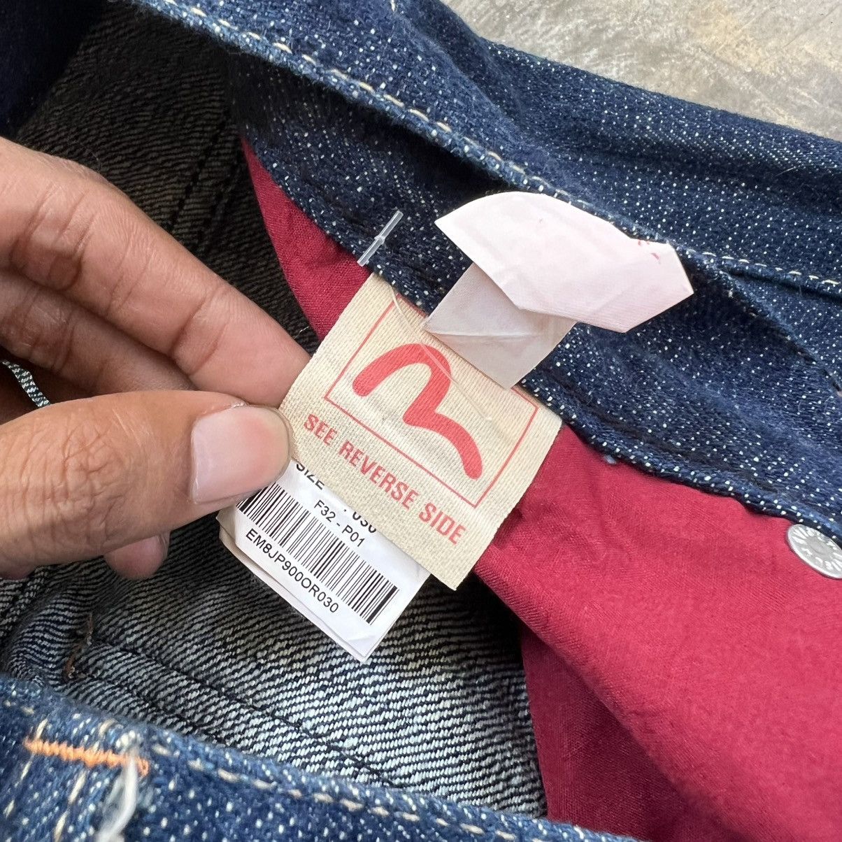 Japanese Brand Evisu Double logo Embroidery Pocket Jeans Size US 30 / EU 46 - 5 Thumbnail