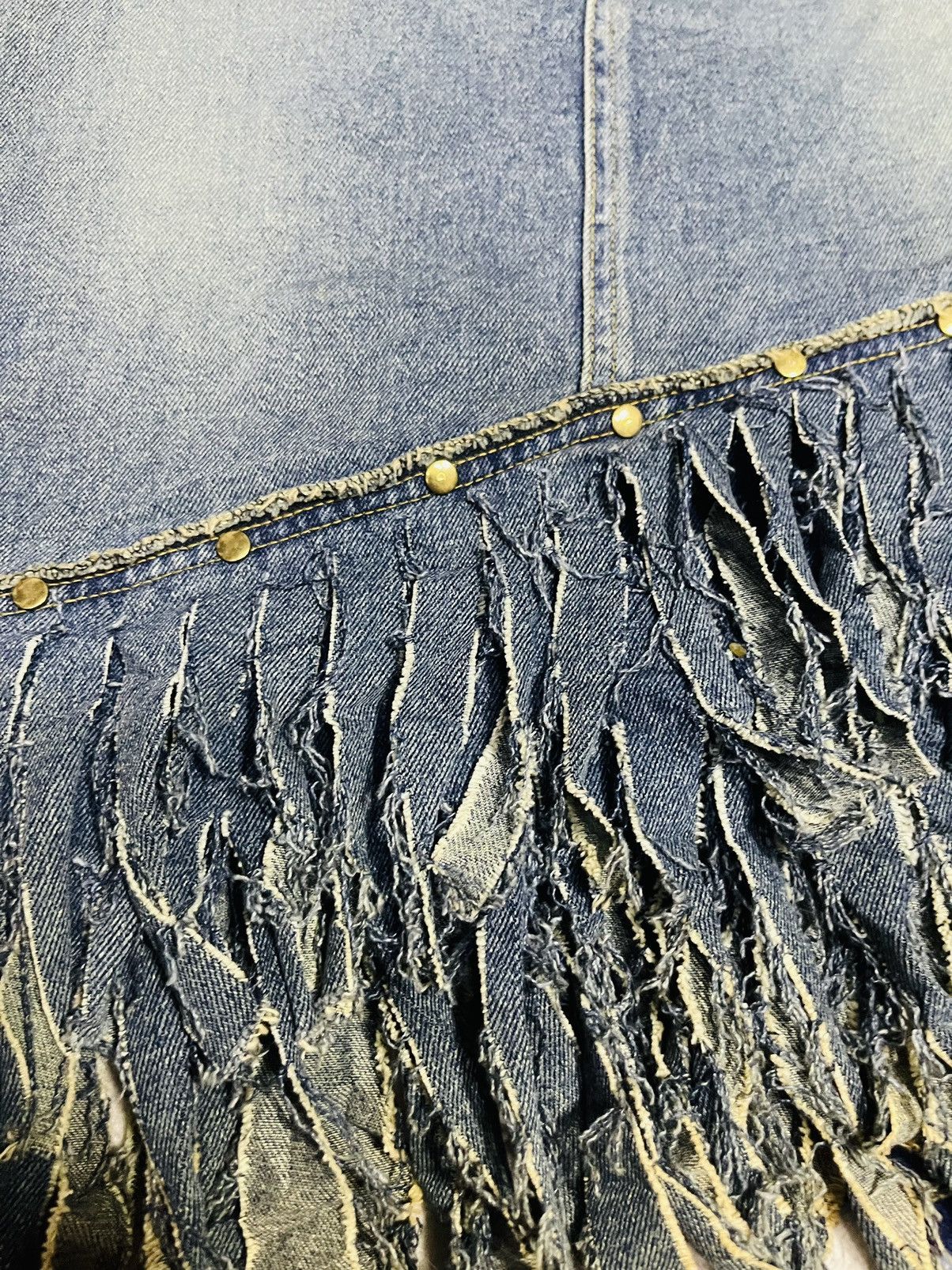 Japanese Brand Rare 🔥 Carenna Nice Denim Skirt (15) Size 26" / US 2 / IT 38 - 11 Thumbnail