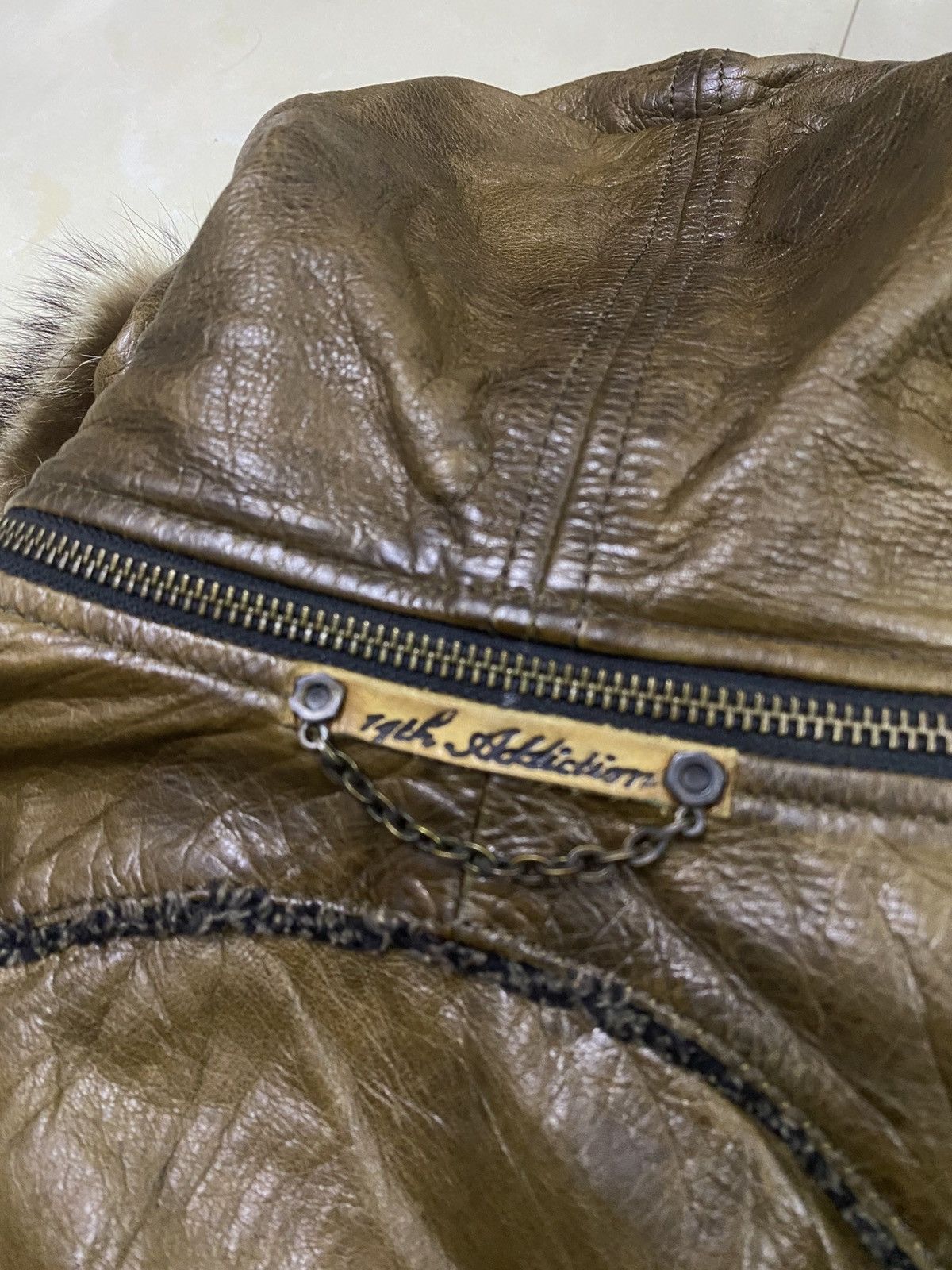 14th Addiction 14th Addiction Fur Hooded Leather Jacket Size US XS / EU 42 / 0 - 10 Thumbnail
