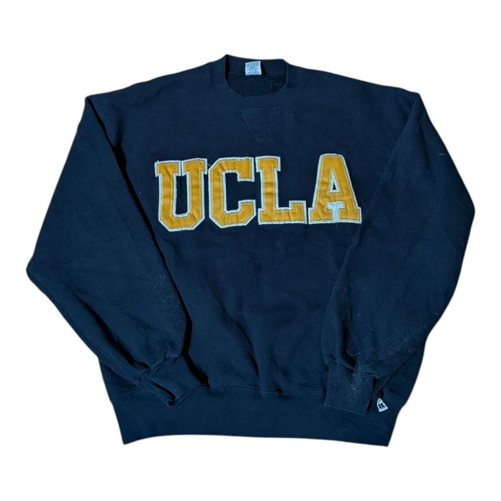 Russell Athletic Vintage 90s UCLA Sweatshirt L Russell Athletic Gold Blue Cre Size US L / EU 52-54 / 3 - 1 Thumbnail