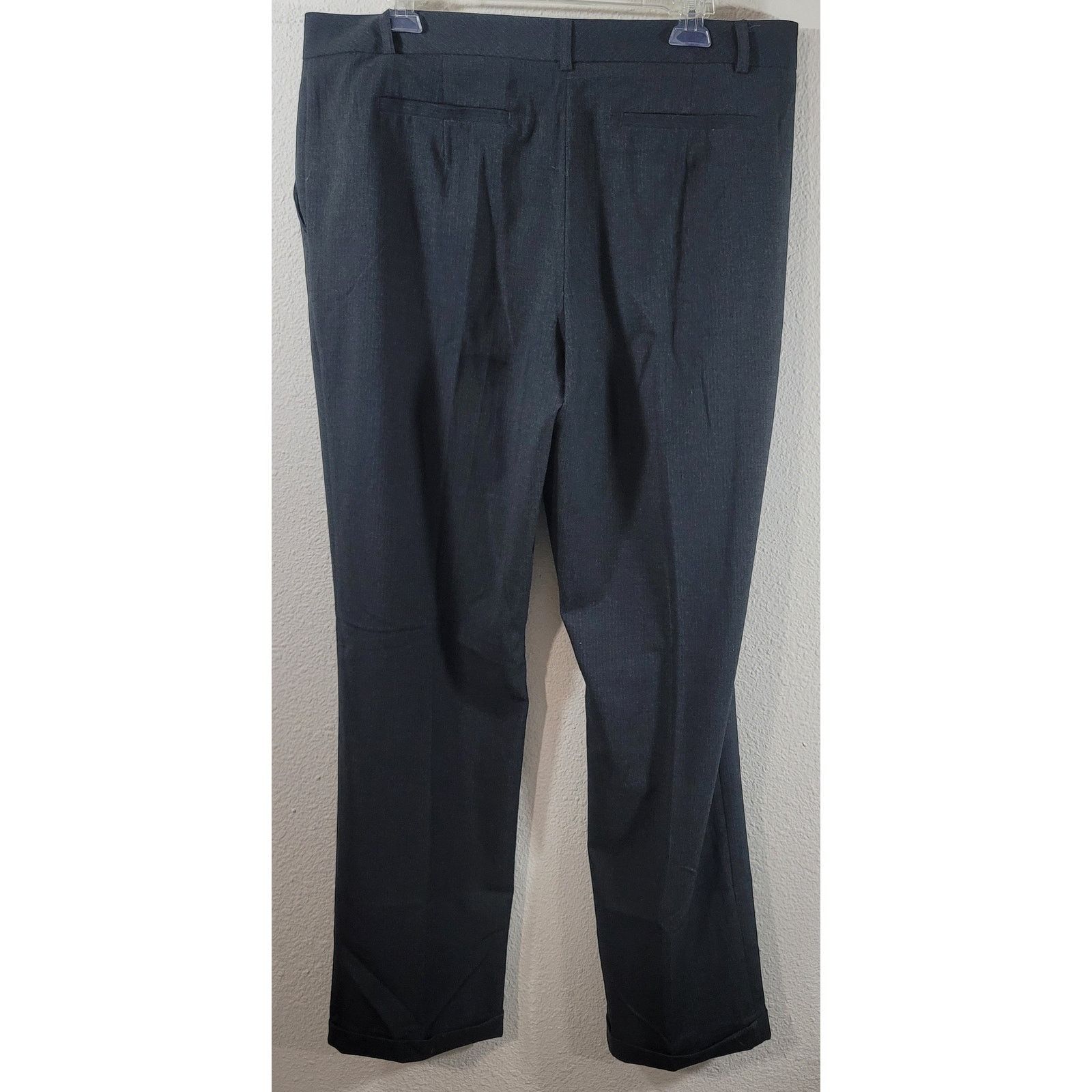 Other Worthington Charcoal Pinstripe Pleated Front Pants 14 Size 36" / US 14 / IT 50 - 2 Thumbnail