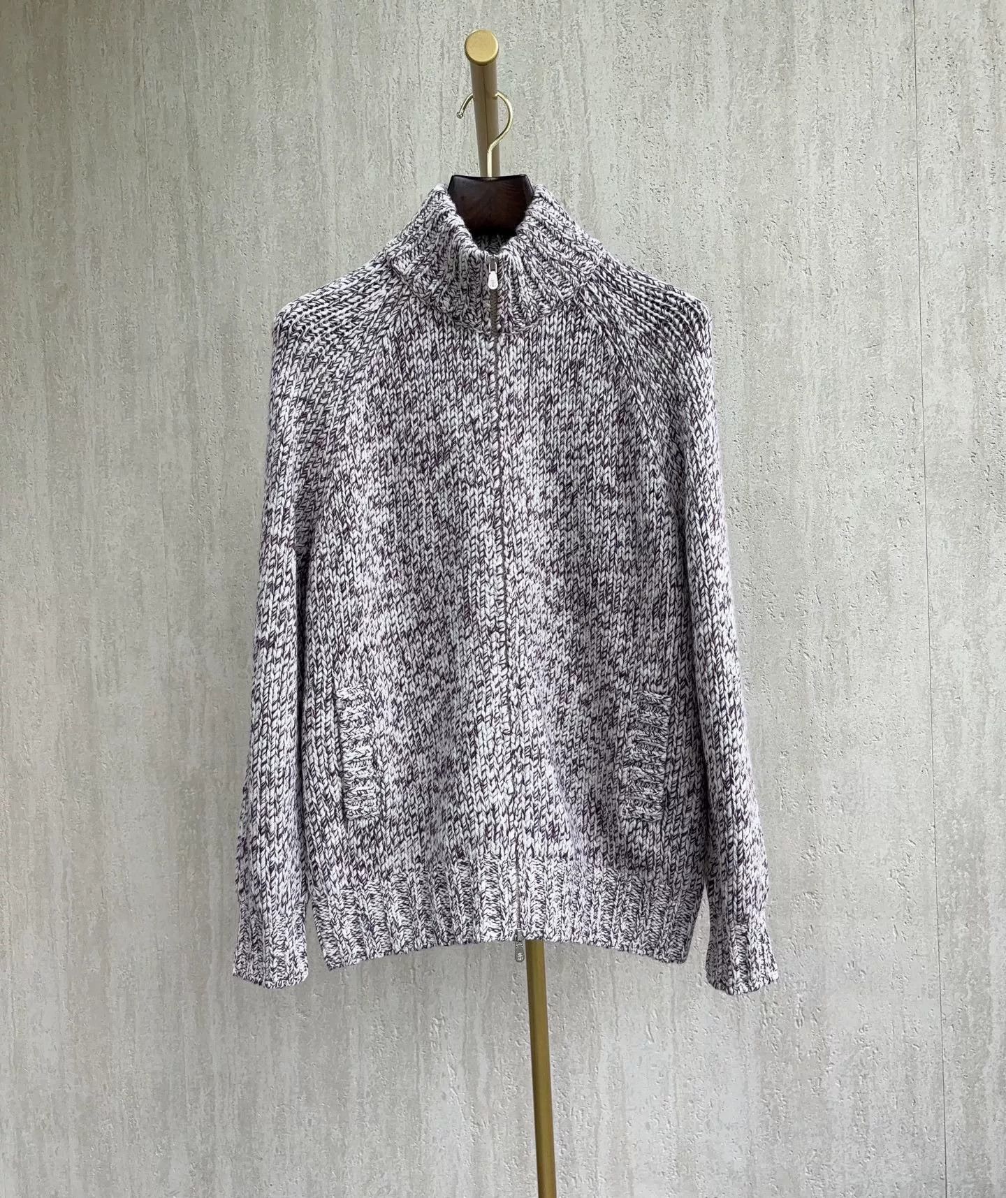 Brunello Cucinelli Brunello Cucinelli Zip Knit Cardigan Size US L / EU 52-54 / 3 - 1 Thumbnail