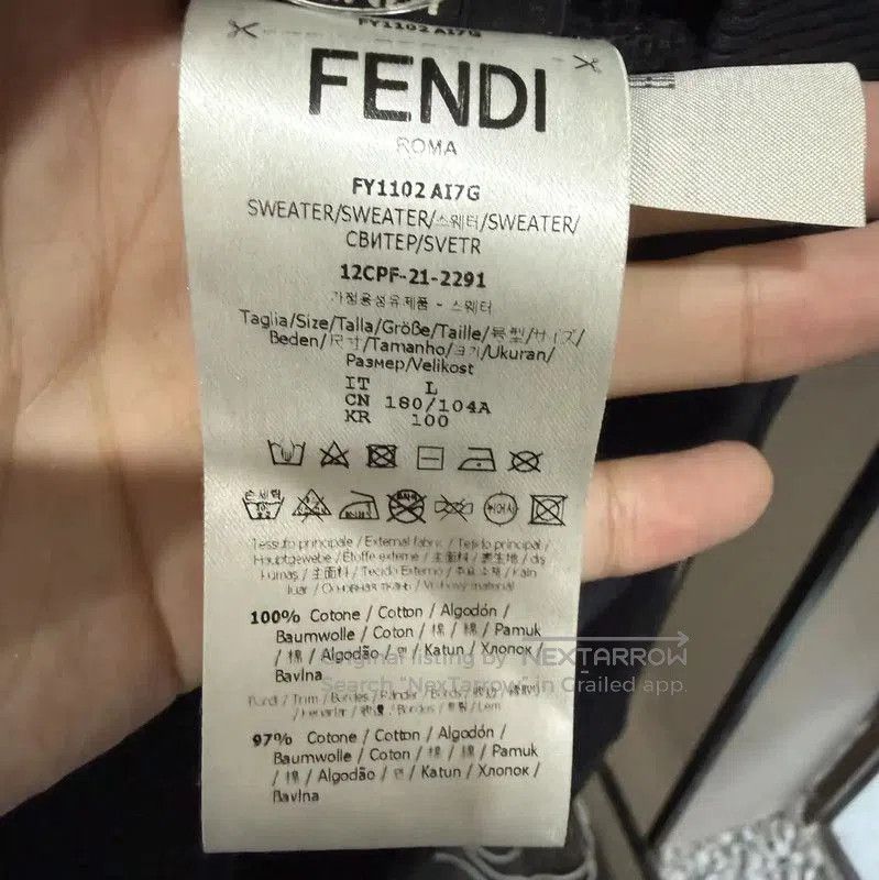 Fendi Fendi Women's Color Block Hoodie Sweatshirt . Size L / US 10 / IT 46 - 4 Thumbnail