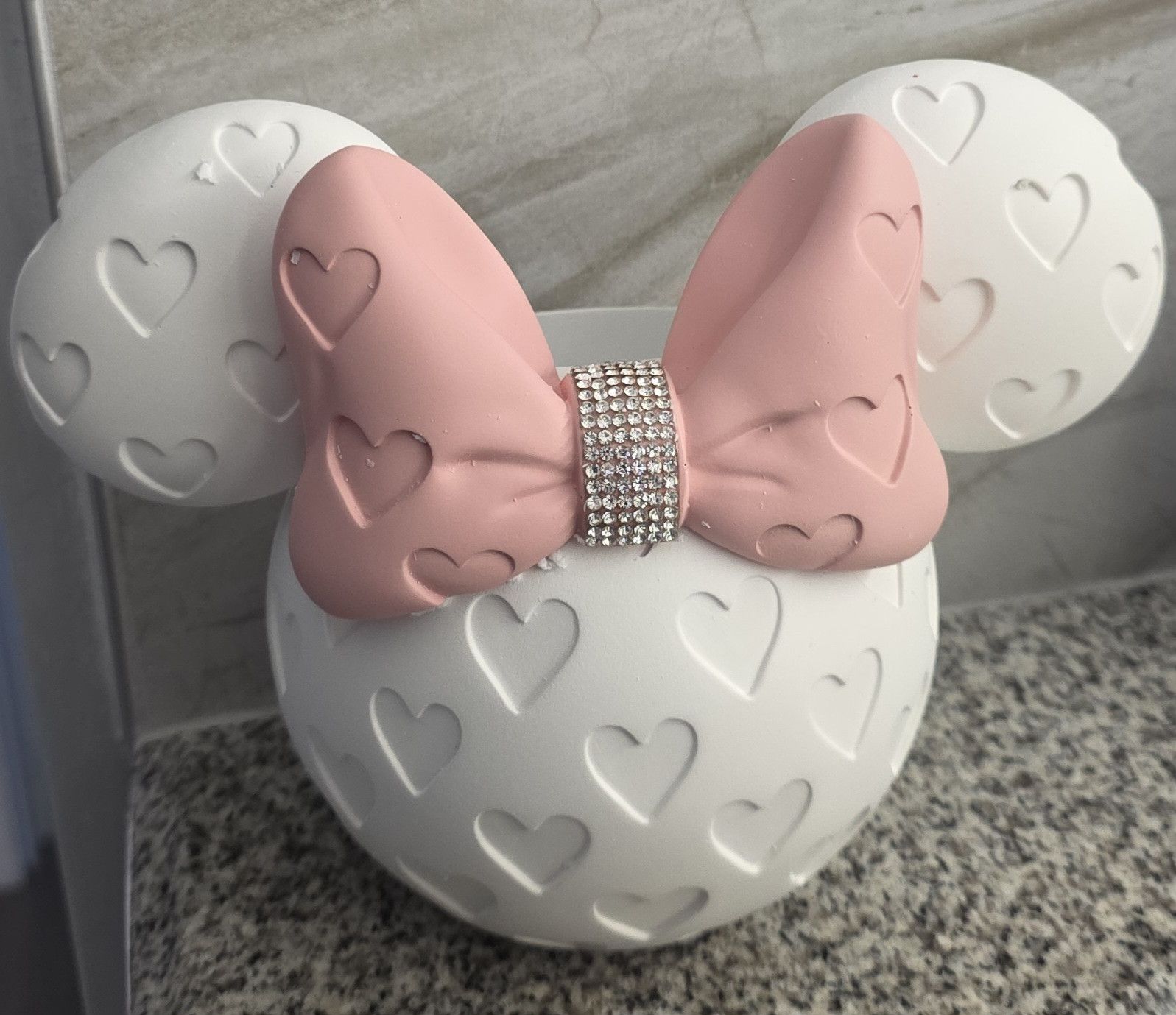 Disney New Disney Jay Rhinestone White Minnie Mouse Makeup Tumbler Size ONE SIZE - 1 Thumbnail