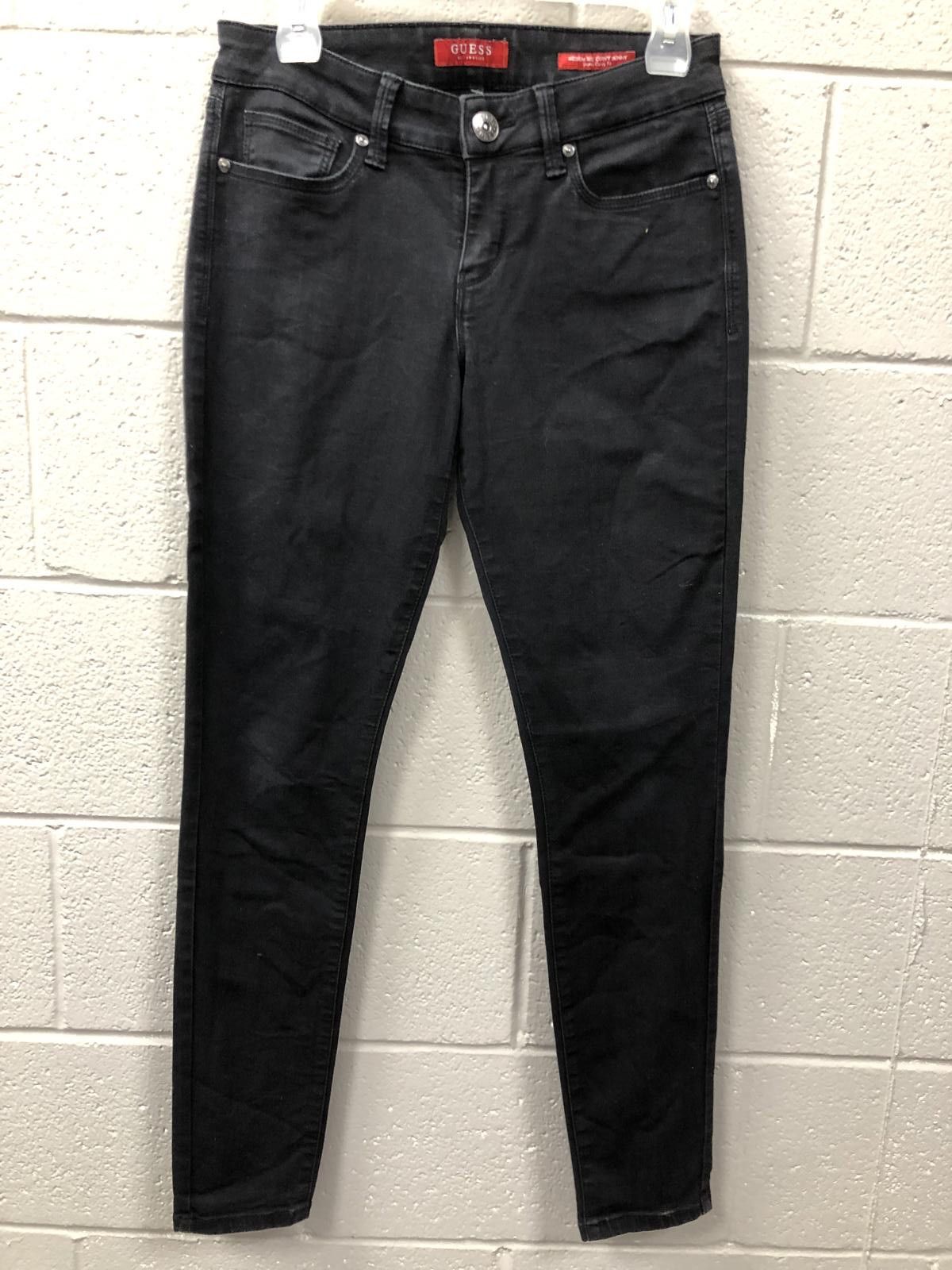 Guess Guess Women's Medium Rise Curvy Skinny Jeans - Black Size 30" / US 8 / IT 44 - 1 Thumbnail