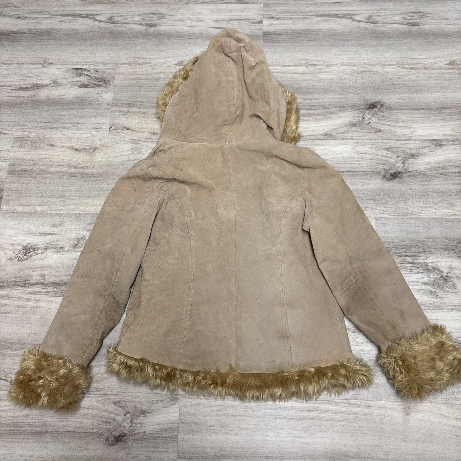 Other Vintage Penny Lane Hooded Coat Womens L Brown Embroidered Su Size L / US 10 / IT 46 - 8 Thumbnail