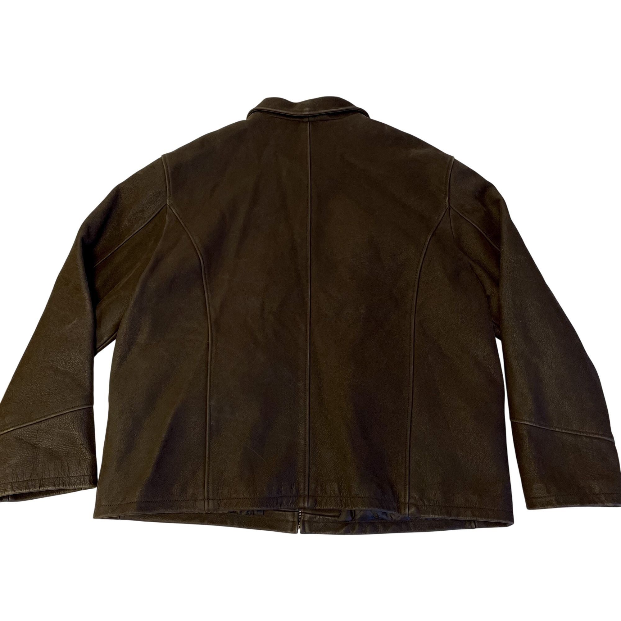 Cherokee Vtg Cherokee ULTRA SOFT Leather Coat Casual Jacket Size US XXL / EU 58 / 5 - 12 Thumbnail