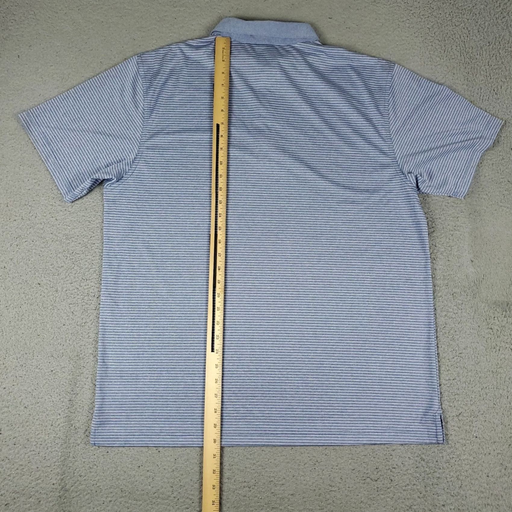 Callaway Callaway Polo Shirt Mens XL Blue Striped Opti Dri Fit Golf Short Sleeve Size US XL / EU 56 / 4 - 3 Thumbnail