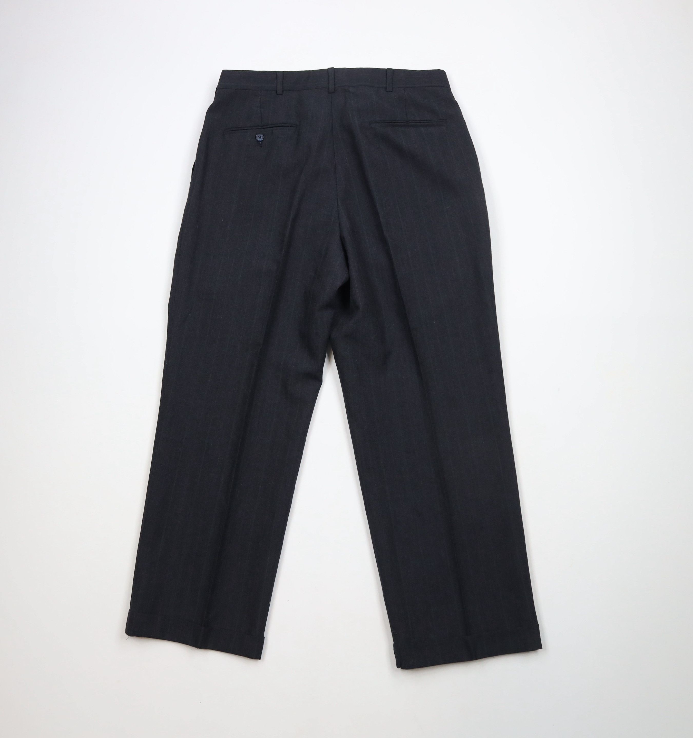 Vintage Vintage 90s Streetwear Pinstriped Wide Leg Chino Pants USA Size US 32 / EU 48 - 9 Thumbnail