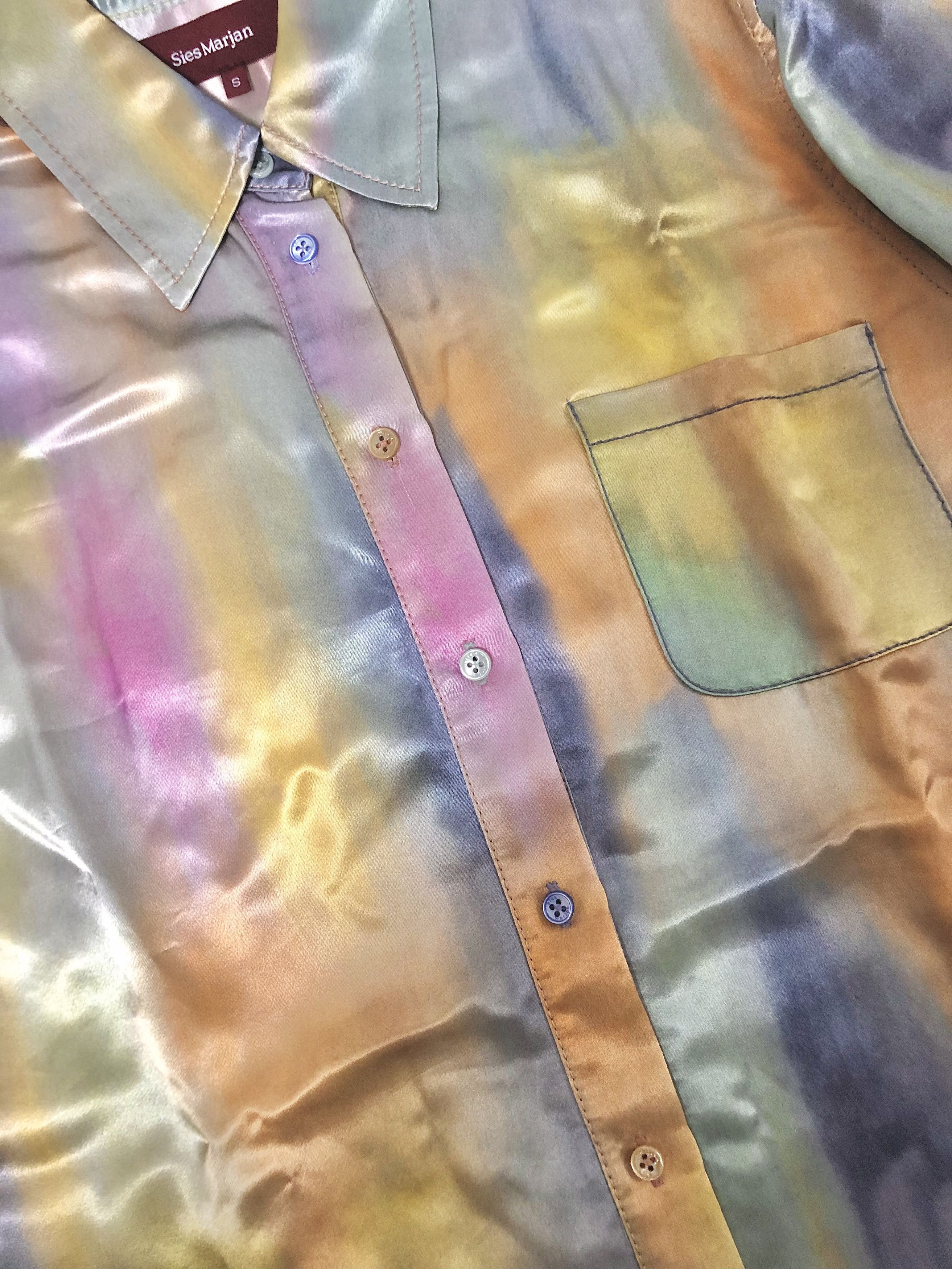 Sies Marjan Sies Marjan Sander Printed Satin Shirt Sies Marjan Sies Marjan Sander Printed Satin Shirt