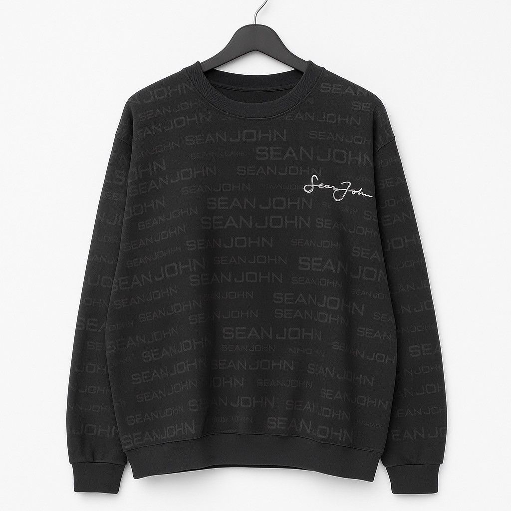 Sean John Vintage Sean John Sweatshirt Black Crewneck Made in Korea Size US XXL / EU 58 / 5 - 1 Thumbnail