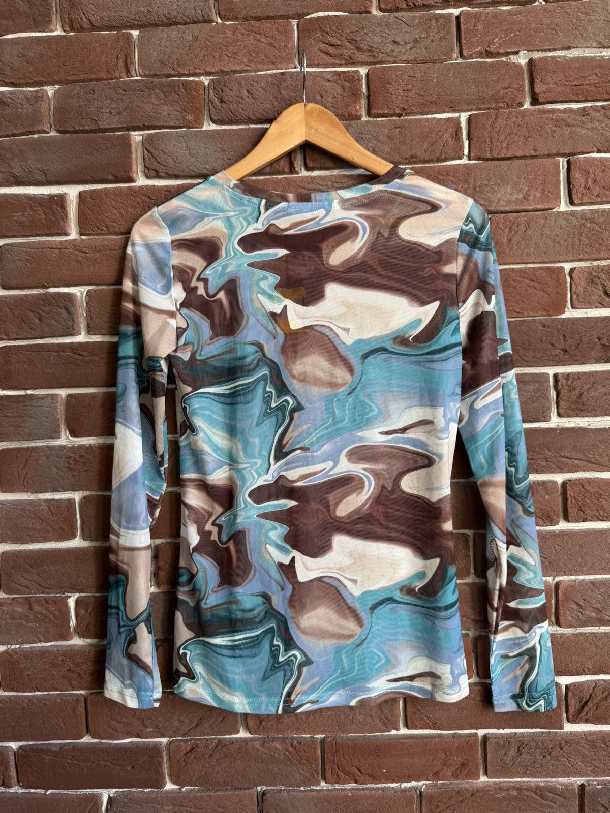 Vintage Rare Psychodelic Y2K Mesh top like jean paul gaultie Size S / US 4 / IT 40 - 2 Thumbnail