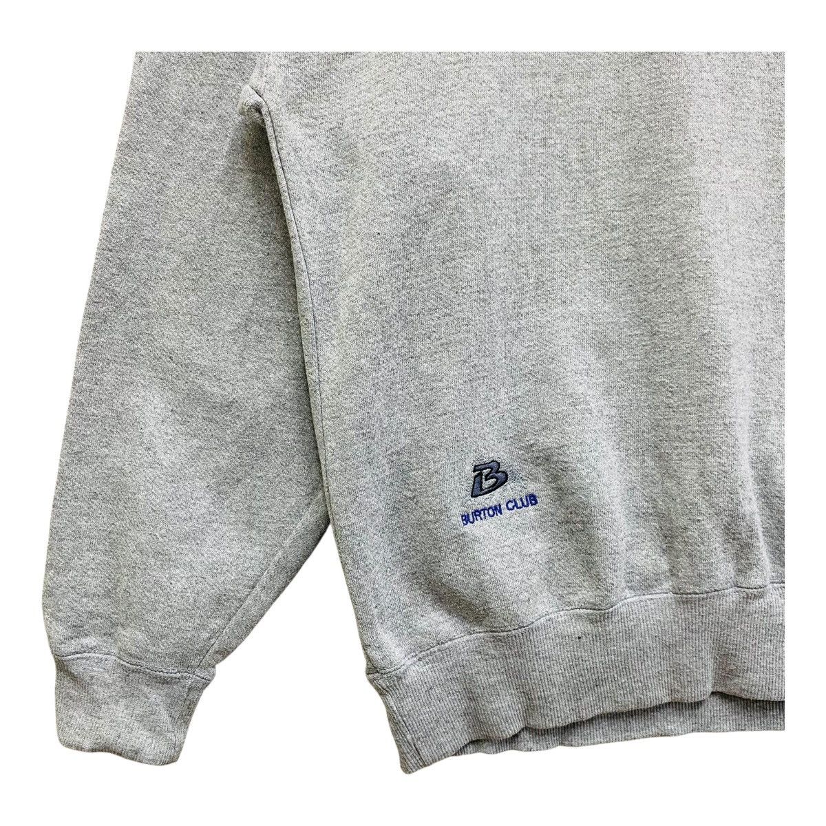 Burton Vintage Burton Club USA Sweatshirt 90s Grey Outdoor Brand Size US L / EU 52-54 / 3 - 3 Thumbnail