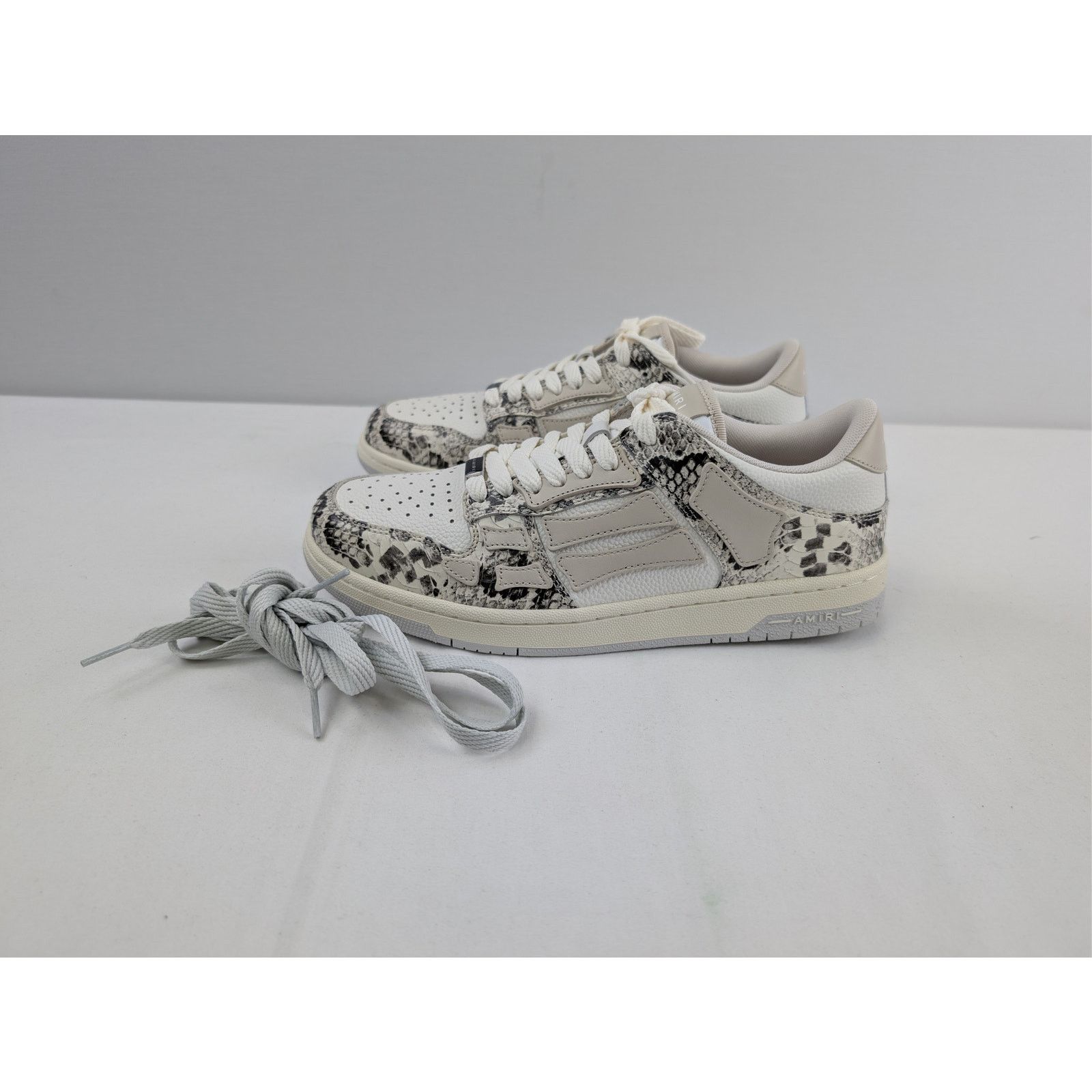 Amiri o1rshd1 Snake Skeleton Top Low Sneakers in Alabaster Size US 8 / EU 41 - 8 Thumbnail