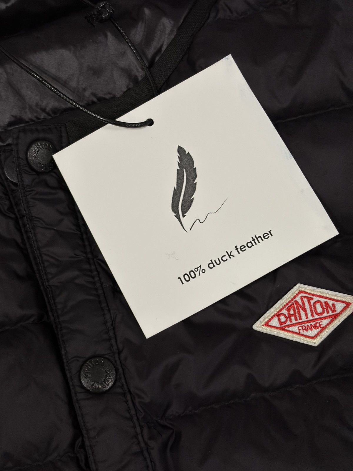 Danton DANTON Black Quilted Down Vest Sz L / 40 BNWT Size US L / EU 52-54 / 3 - 6 Thumbnail