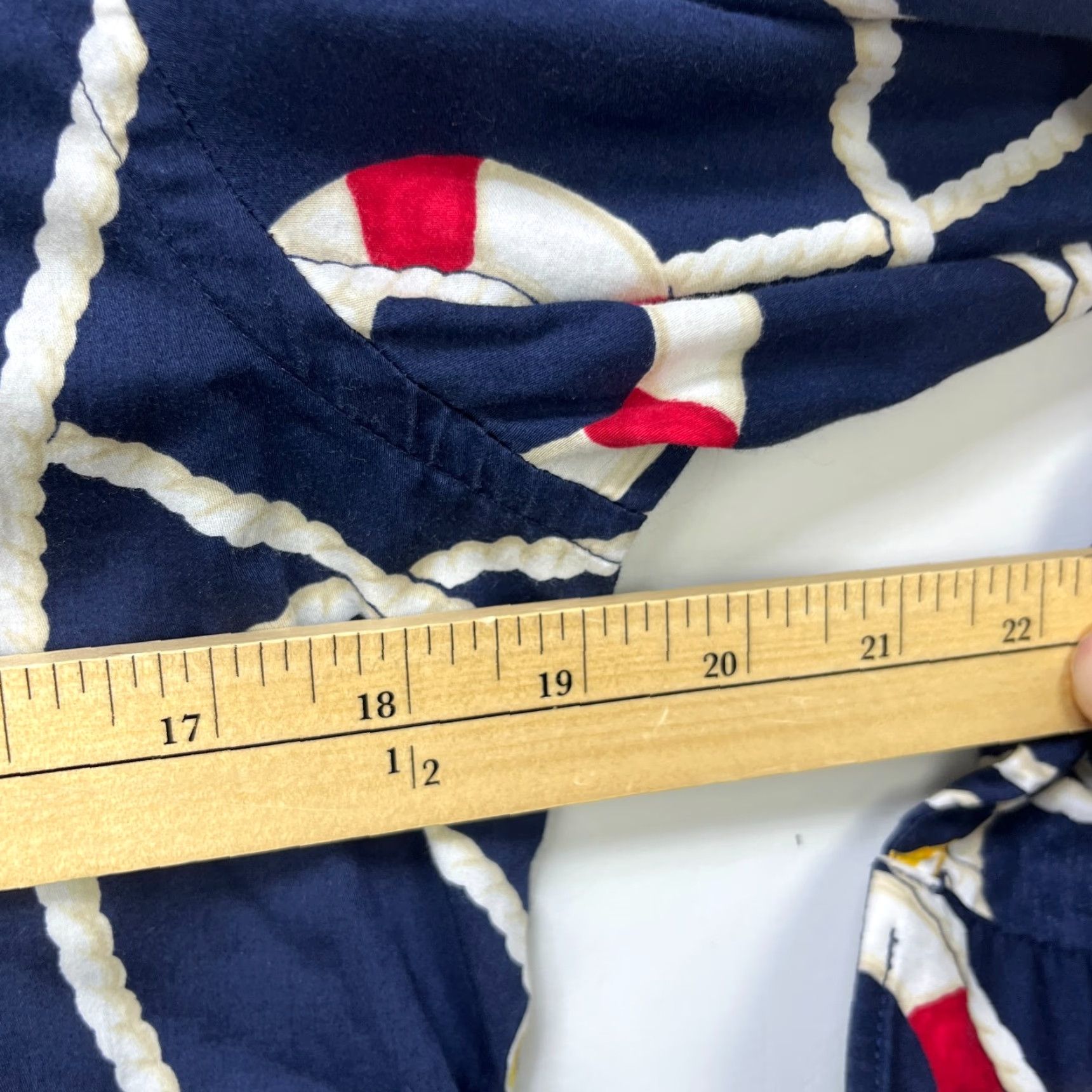 Polo Ralph Lauren VINTAGE Polo Ralph Lauren Womens Sailing Long Sleeve Shirt Medium Blue Striped Button-Up Polo Shirt Size M / US 6-8 / IT 42-44 - 7 Thumbnail