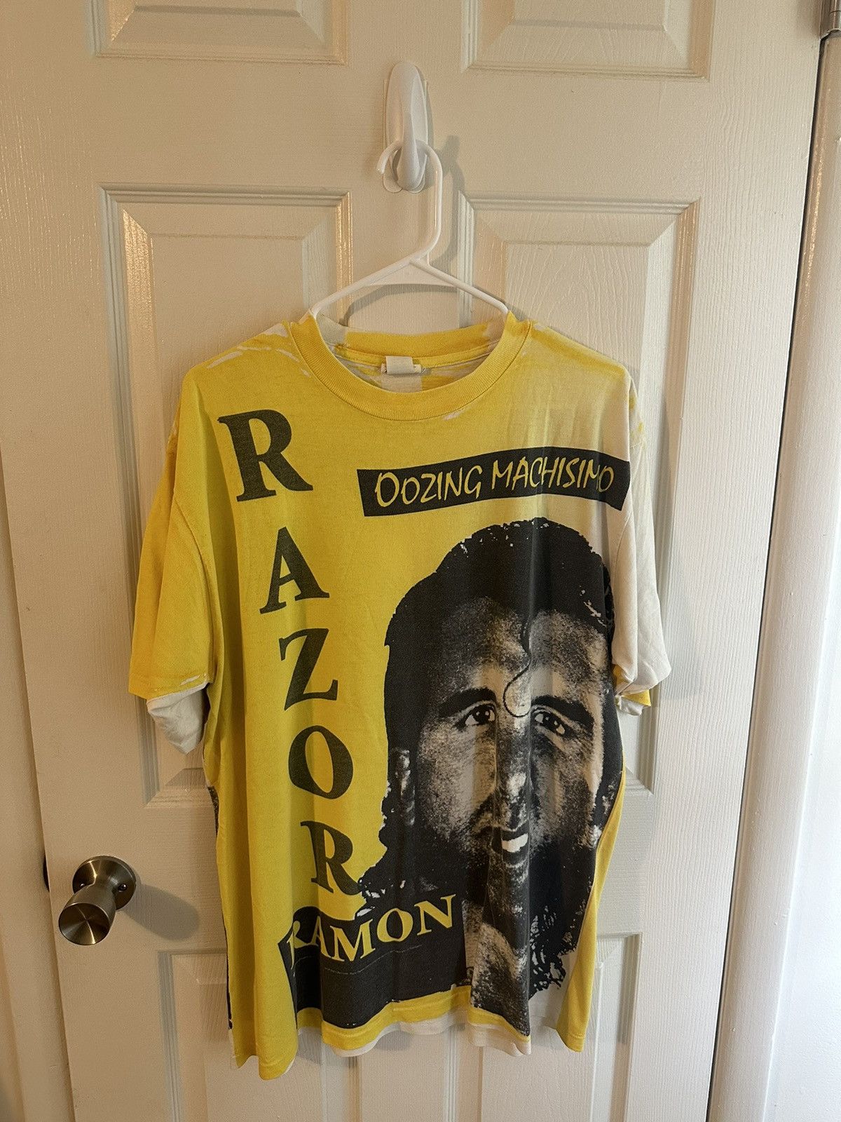 Vintage 90’s Vintage WWF Razor Ramon AOP shirt | Grailed