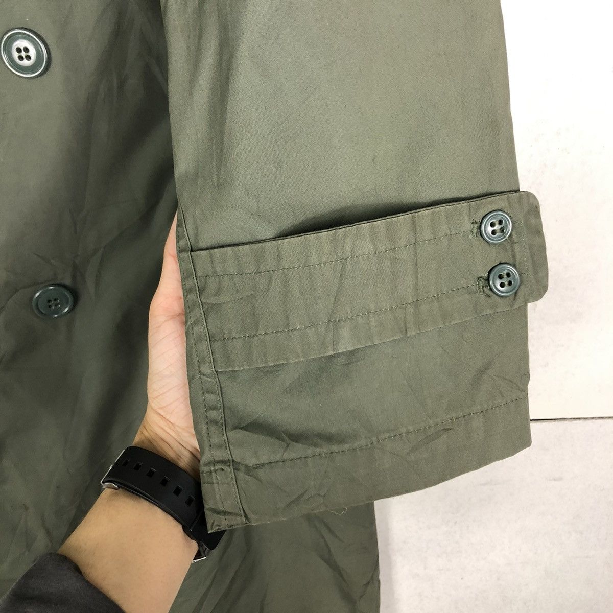 Buzz Rickson's 🔥VINTAGE LONG TRENCH COATS JACKET QUARPEL CENTRE MFG CO Size US M / EU 48-50 / 2 - 15 Thumbnail