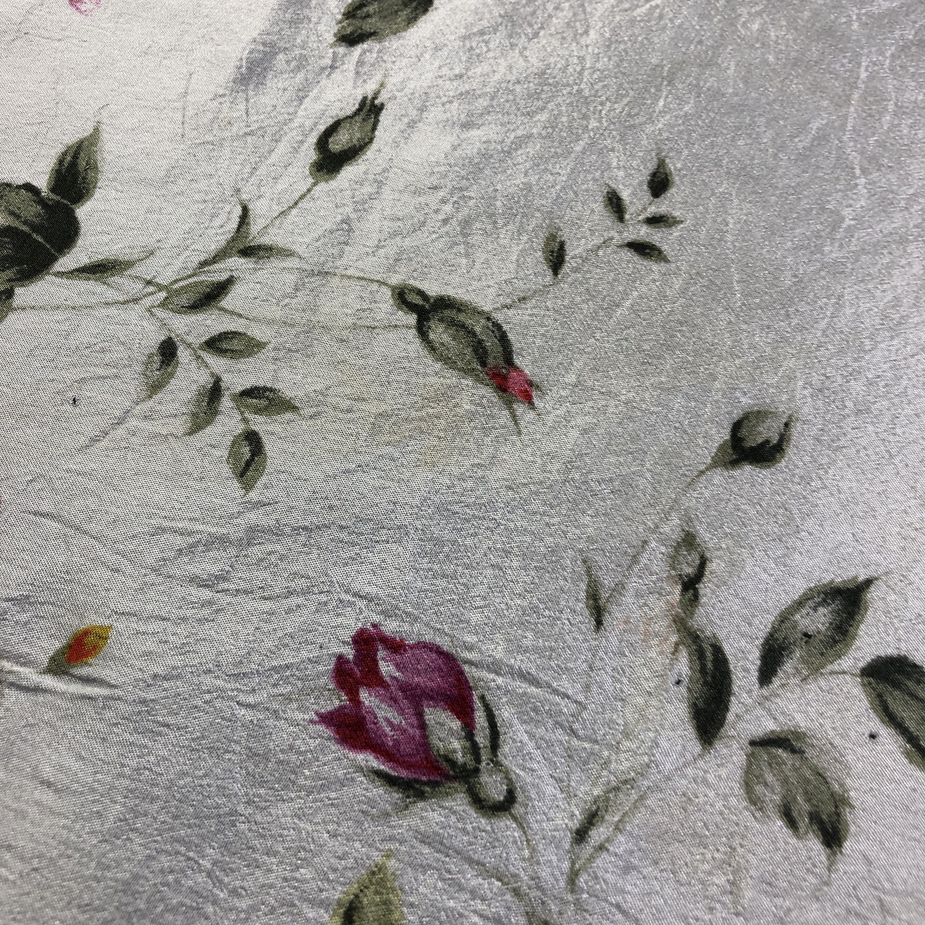 Pierre Cardin Pierre Cardin Floral Hand Rolled Silk Scarf M1050 Size ONE SIZE - 6 Thumbnail