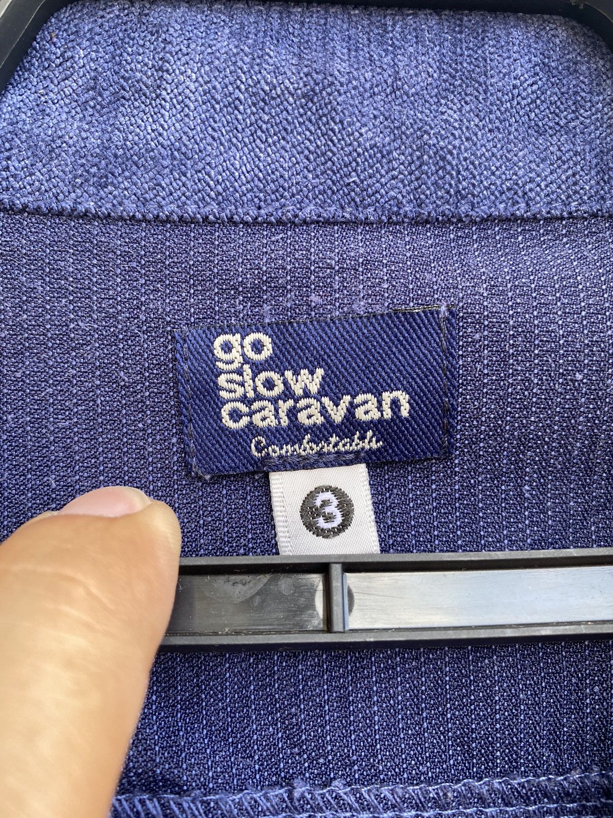 go slow caravan Go Slow Caravan indigo blue workwear shirts button up size 3 Size US L / EU 52-54 / 3 - 5 Thumbnail
