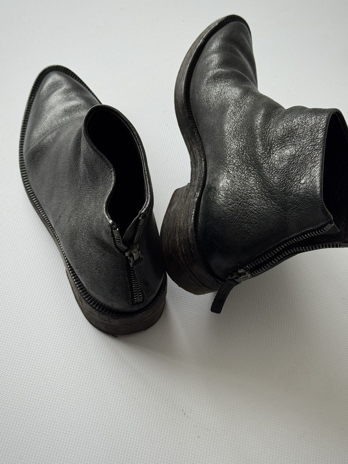 Marsell Marsèll Women's 'Back Zip' Leather Ankle Boots Size US 6 / IT 36 - 2 Thumbnail