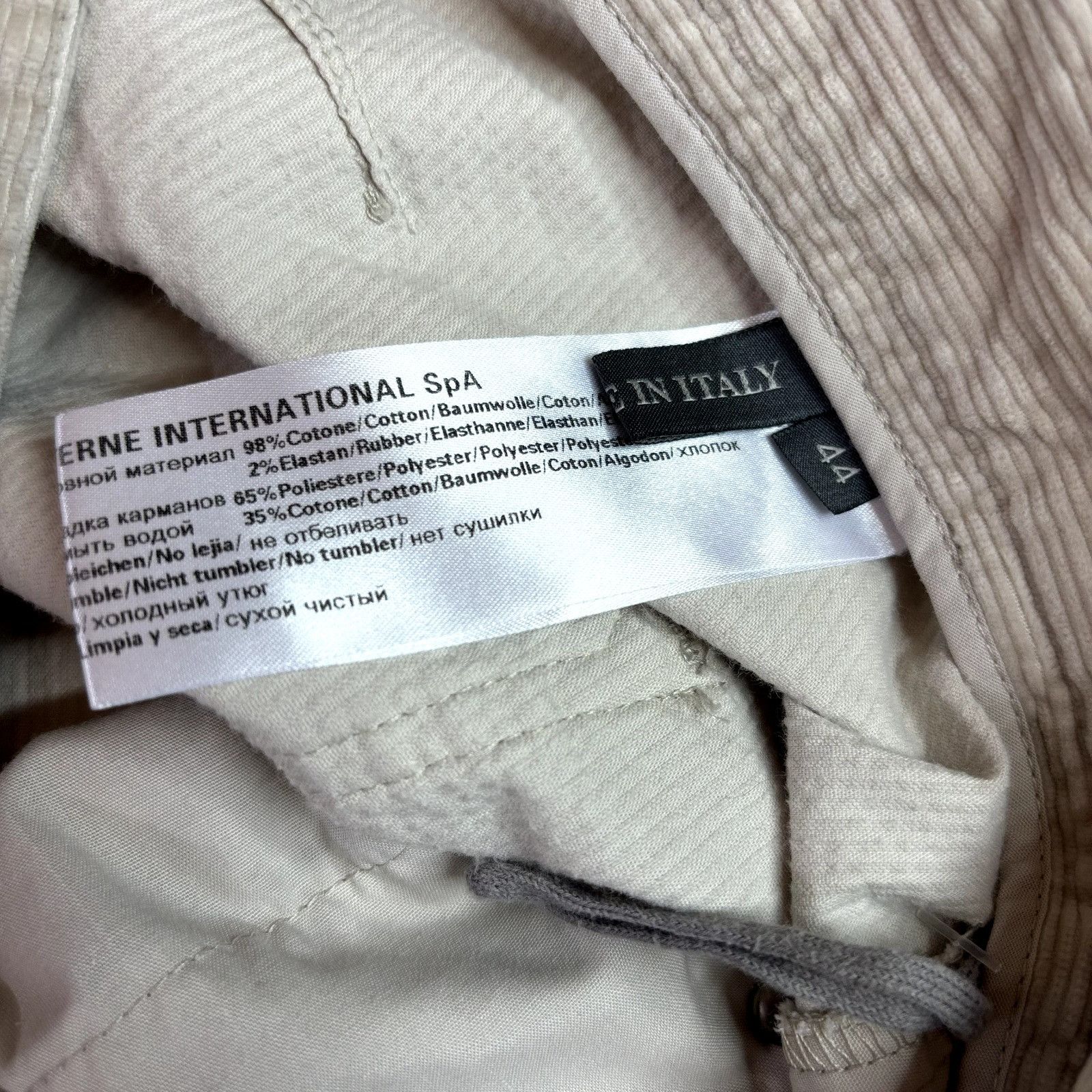 Other Lorena Antoniazzi Women's Beige Corduroy Trousers Pants - Si Size 30" / US 8 / IT 44 - 7 Thumbnail