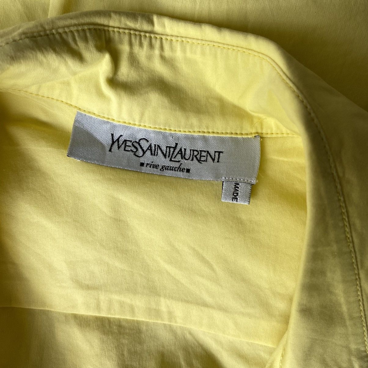 Yves Saint Laurent Yves Saint Laurent Yellow Sleeveless Tie-Front Blouse Size S / US 4 / IT 40 - 14 Thumbnail