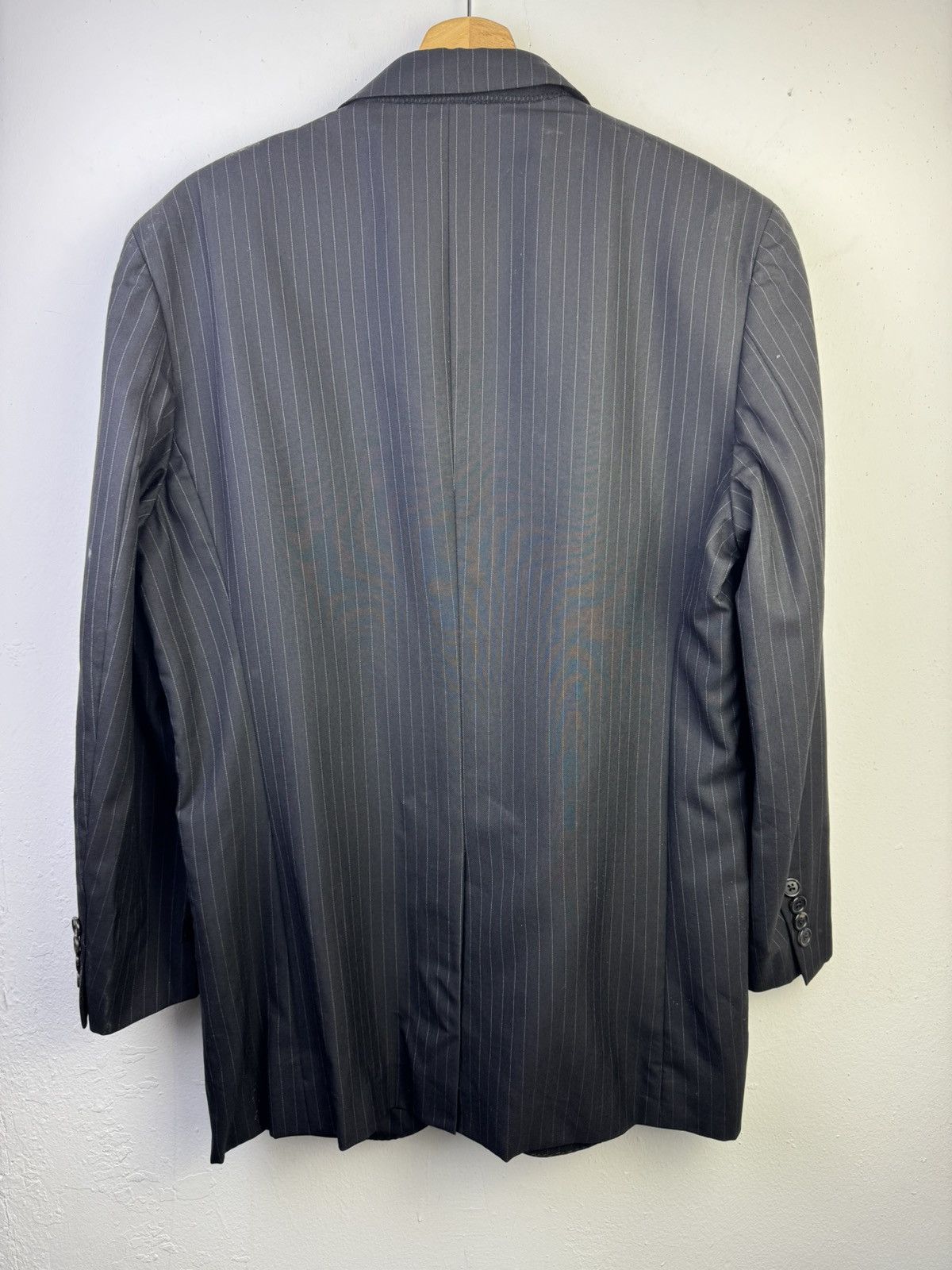 Polo Ralph Lauren Polo Ralph Lauren men's pinstriped two-button suit jacket Size 40R - 4 Thumbnail