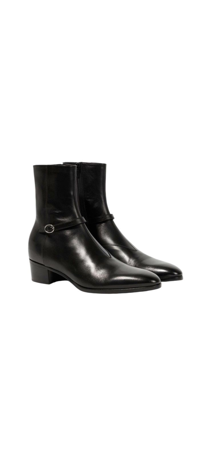 Saint Laurent Paris Saint Laurent Vlad 45 Leather Ankle Boots Size US 10 / EU 43 - 1 Thumbnail