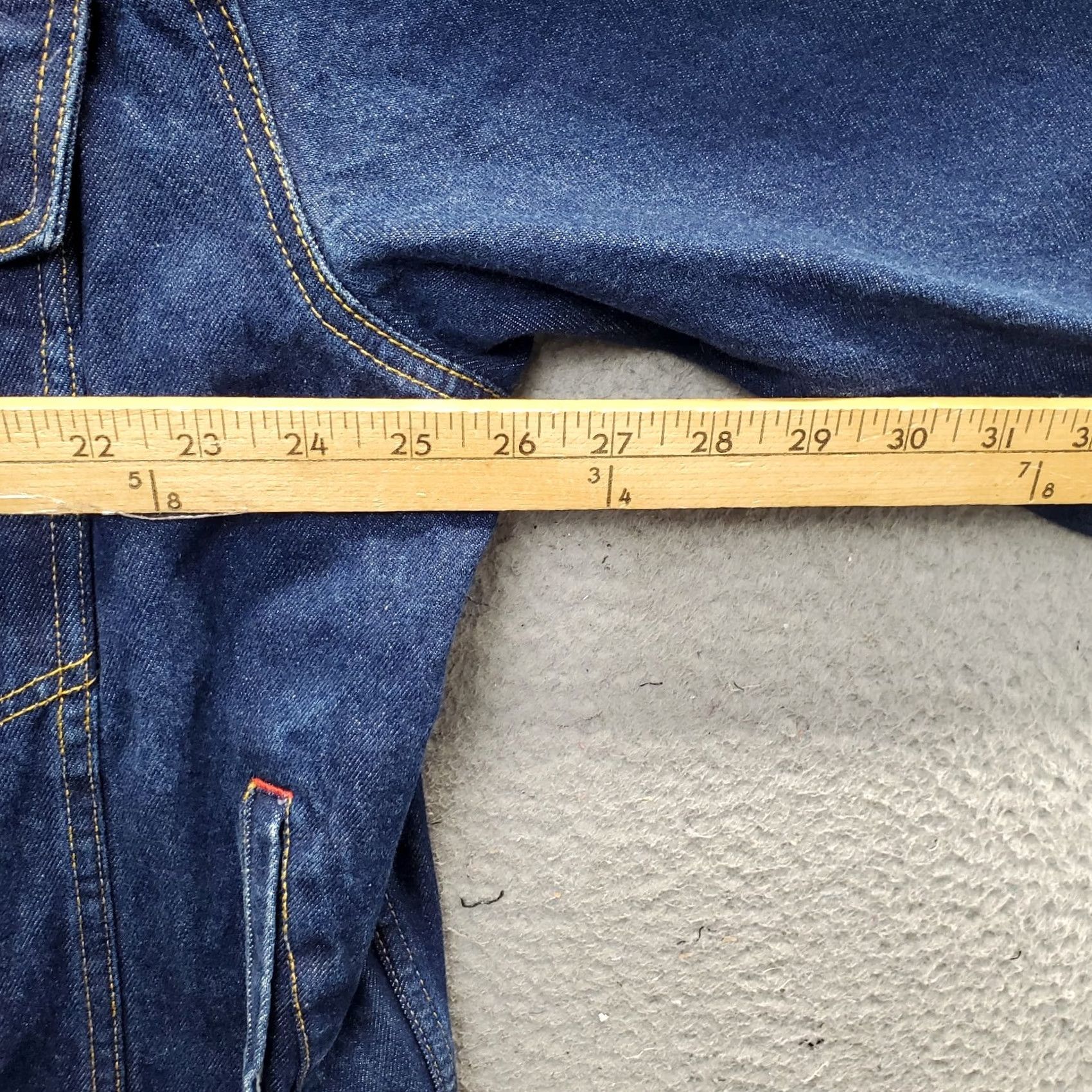 Vintage VINTAGE Mecca Jean Jacket Mens Large Blue Denim Hip Hop Graphic Patch Streetwear Jacket Size US 33 - 4 Thumbnail
