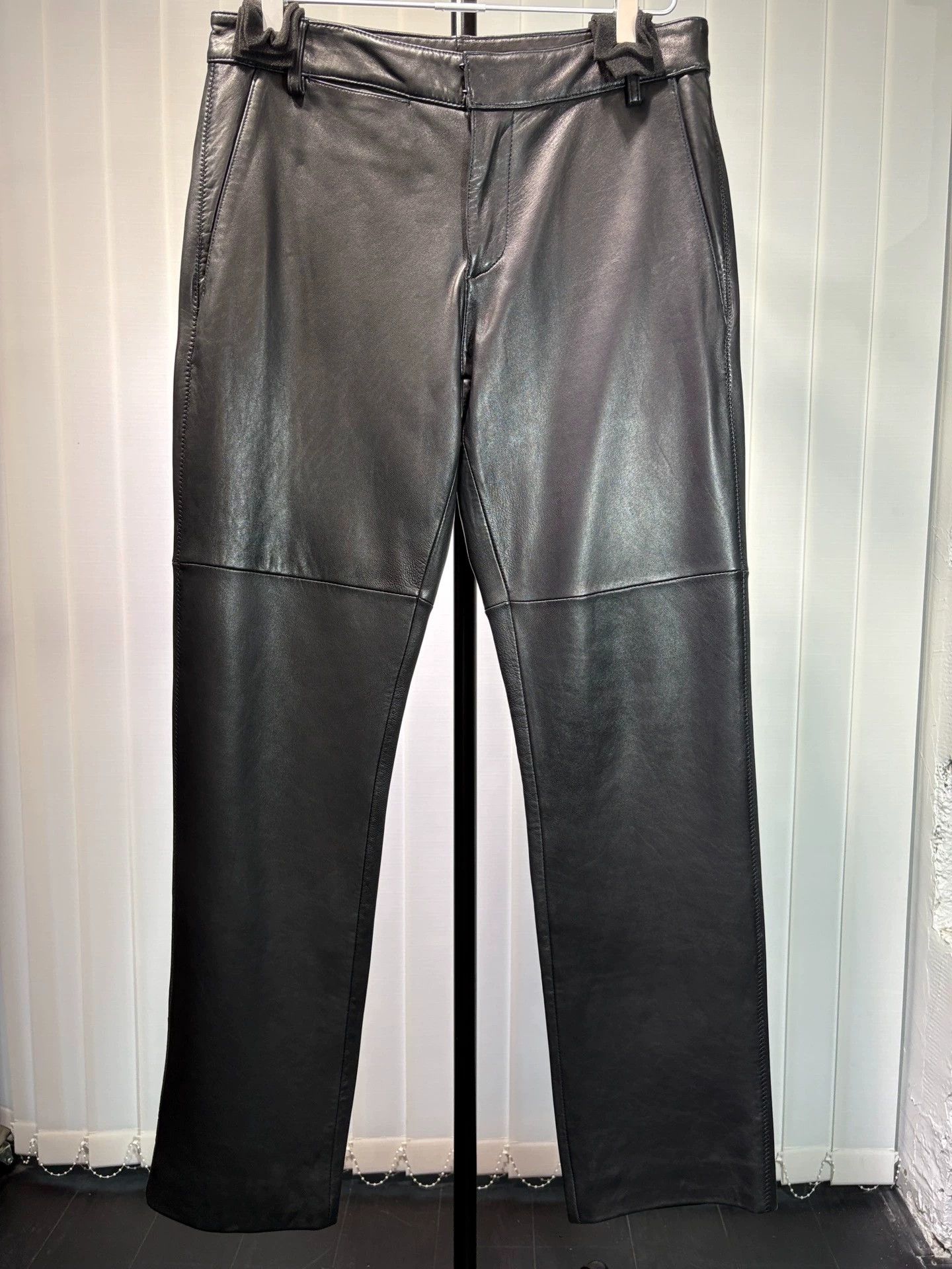 Jean Paul Gaultier Jean Paul Gaultier 90s Buttoned Sheepskin Leather Pants Size US 32 / EU 48 - 1 Thumbnail