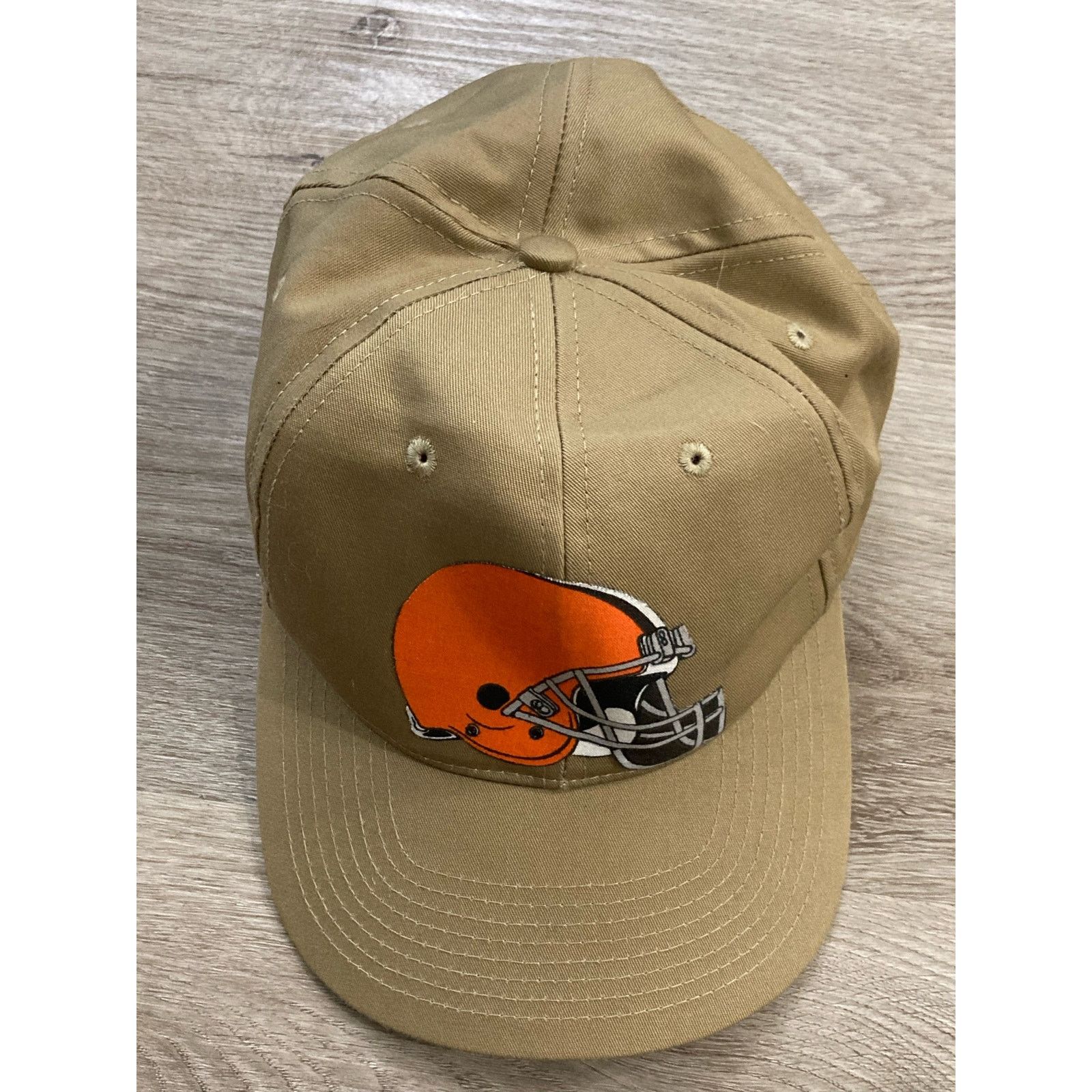 Other Vintage Cleveland Browns Beige Bill Snapback Hat Adult OS Size ONE SIZE - 8 Thumbnail