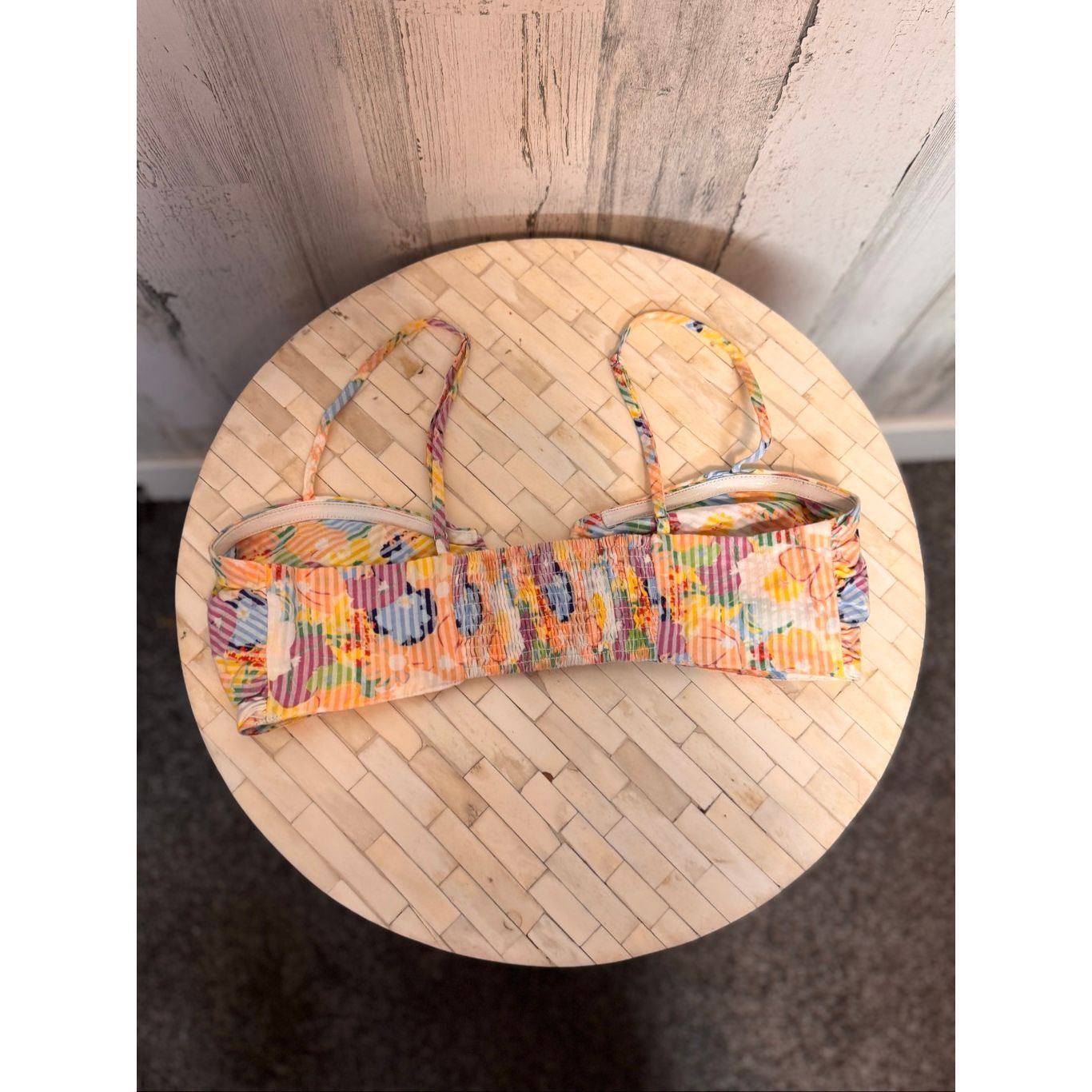 Urban Outfitters Urban Outfitters Smocked Floral Crop Top | Colorful Strappy Size M / US 6-8 / IT 42-44 - 5 Thumbnail