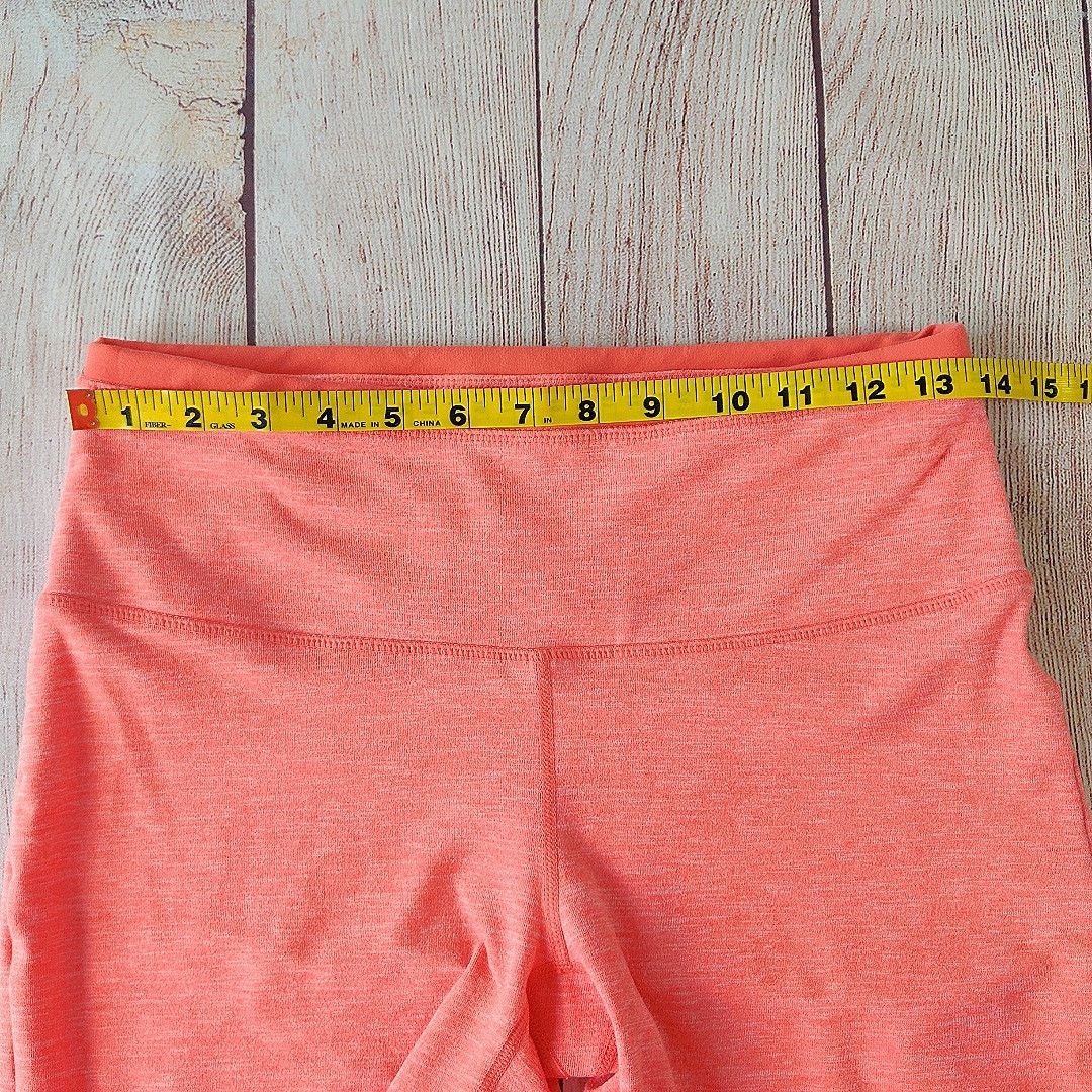 Prana Tori Activewear Capri Pants Coral Orange Cropped Leggings Size 30" / US 8 / IT 44 - 5 Thumbnail