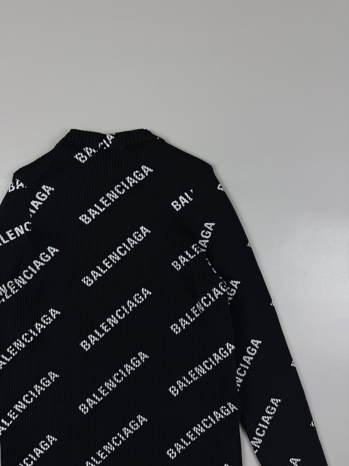 Balenciaga Balenciaga Women’s Monogram Poly Longsleeve Shirt Size XL Size XL / US 12-14 / IT 48-50 - 9 Thumbnail