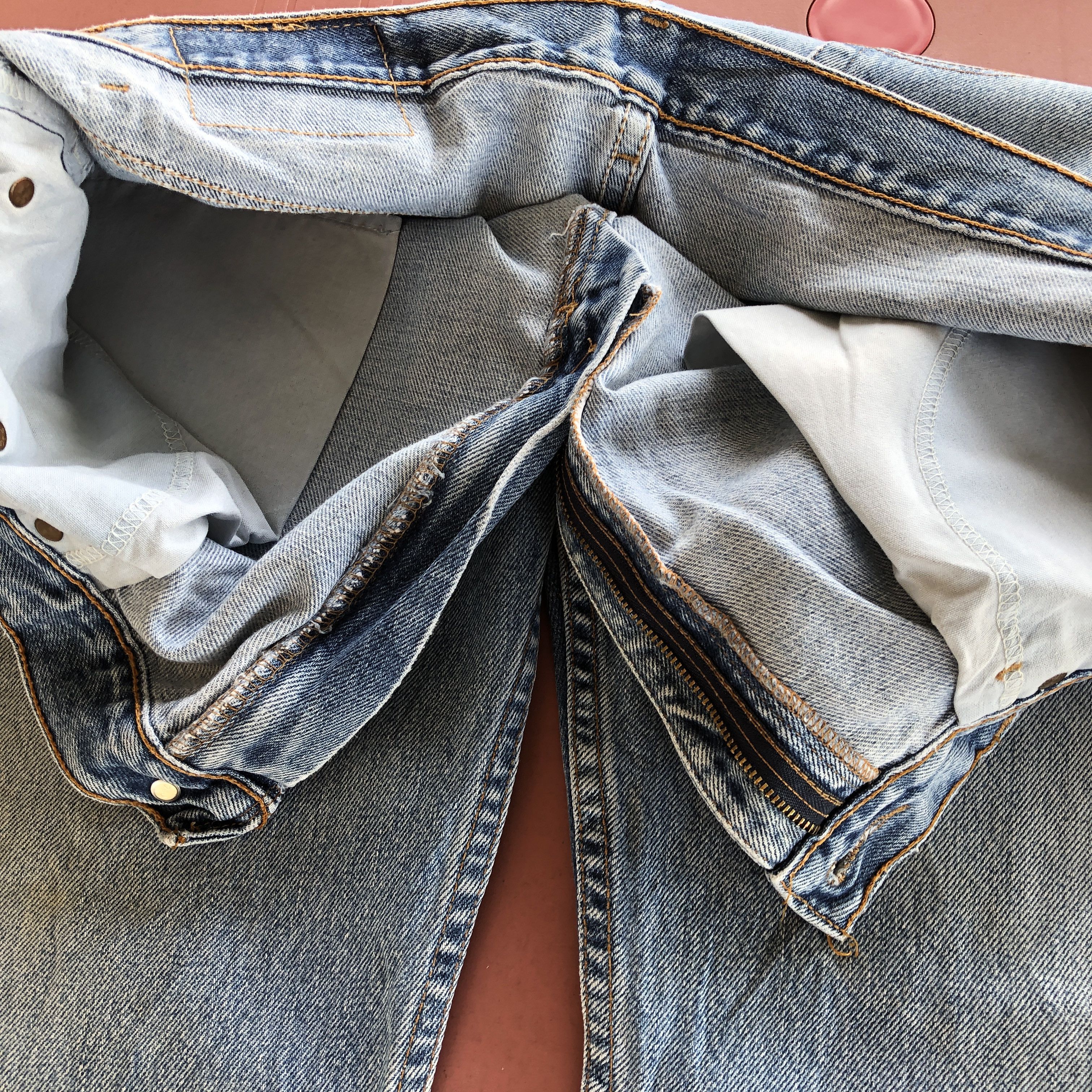 Levi's Vintage 90s Levis 505 SunFaded Jeans Light Wash Denim Size US 36 / EU 52 - 9 Thumbnail