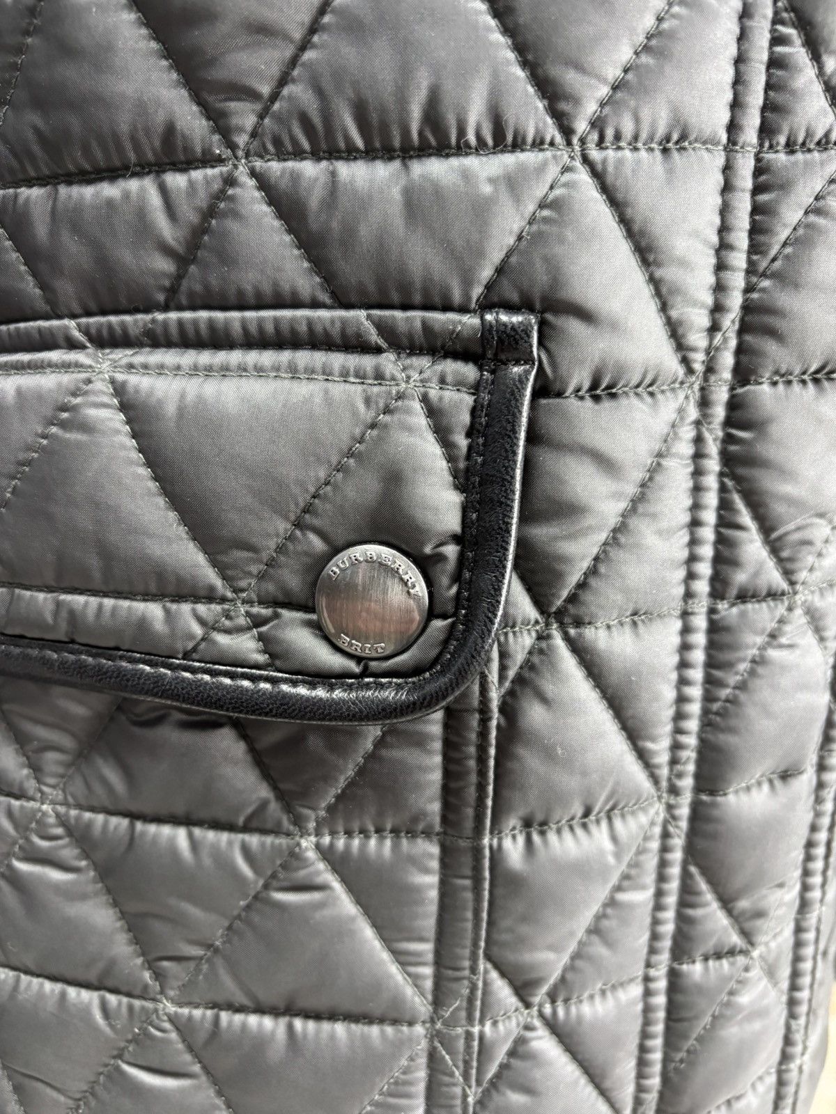 Burberry Womens quilted jacket Burberry Brit Size M Color Gray Size M / US 6-8 / IT 42-44 - 6 Thumbnail